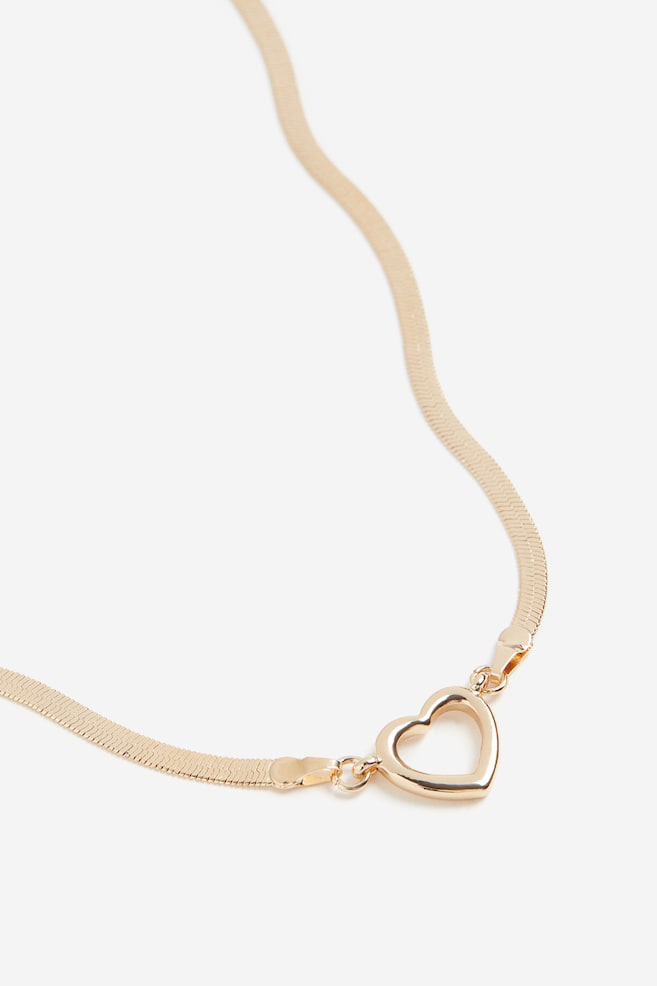Pendant necklace - Gold-coloured - 2