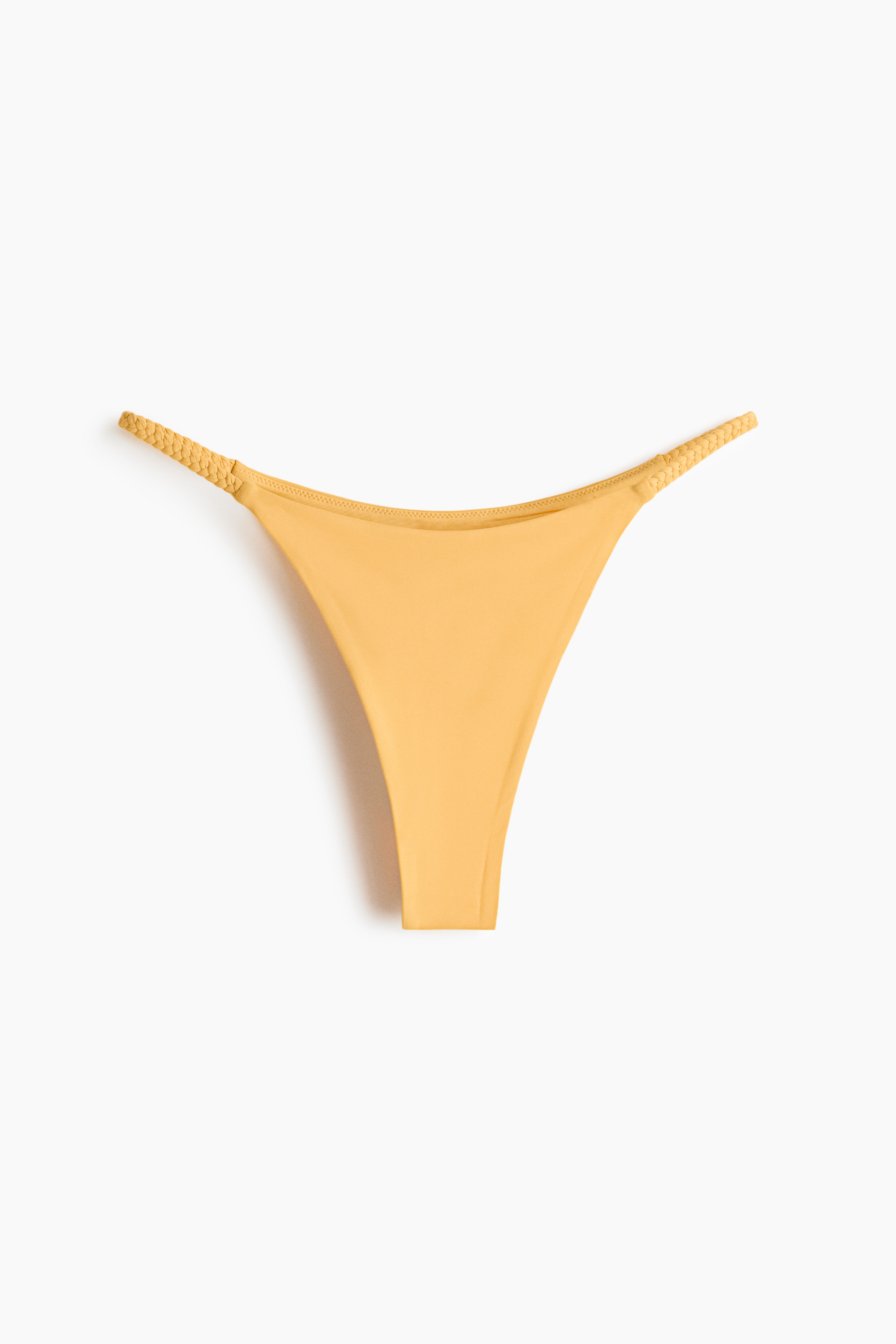 Brazilian Bikini Bottoms - Yellow/Dark brown