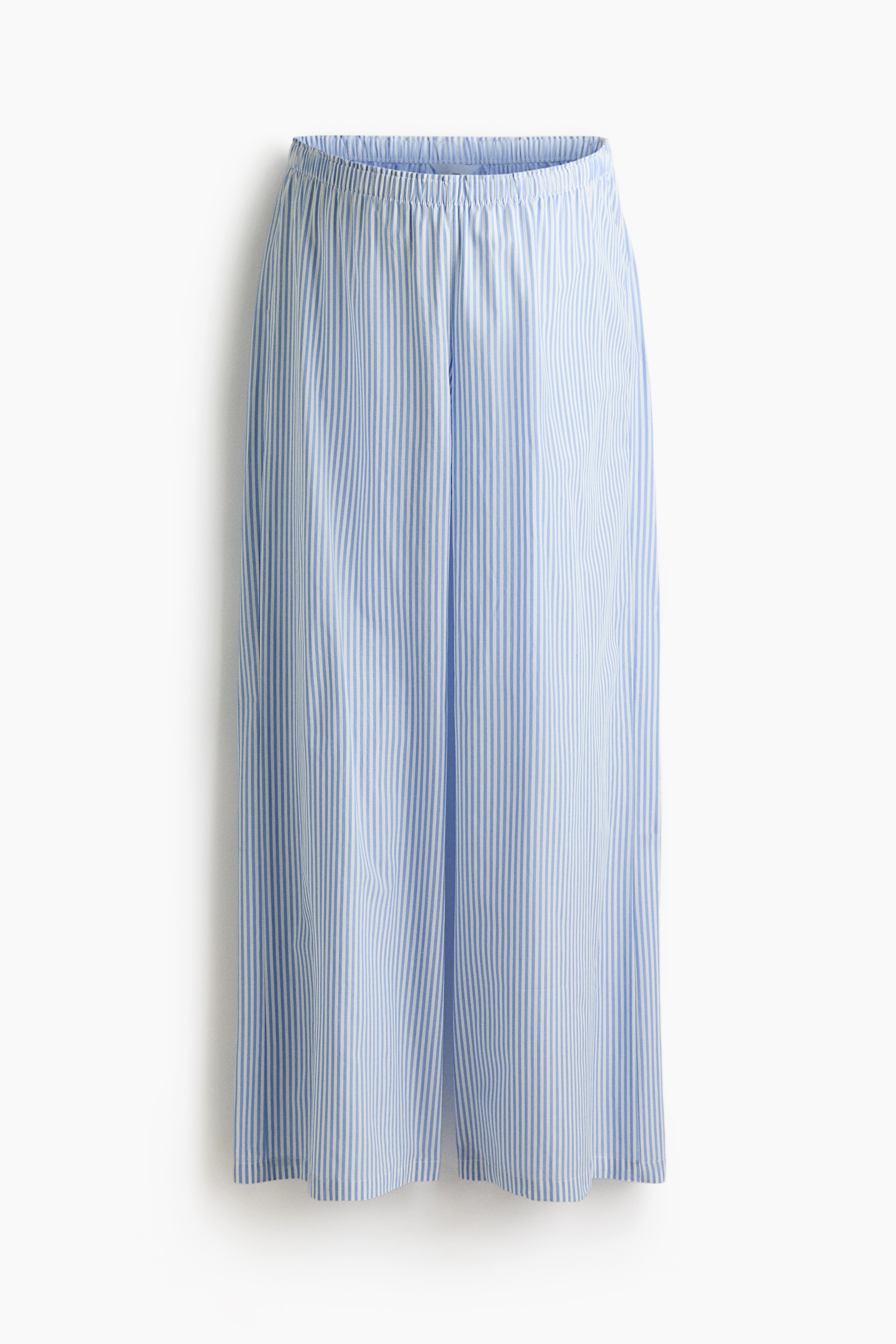 MAMA Cotton Pajama Pants - Light blue/striped/Pink/hearts