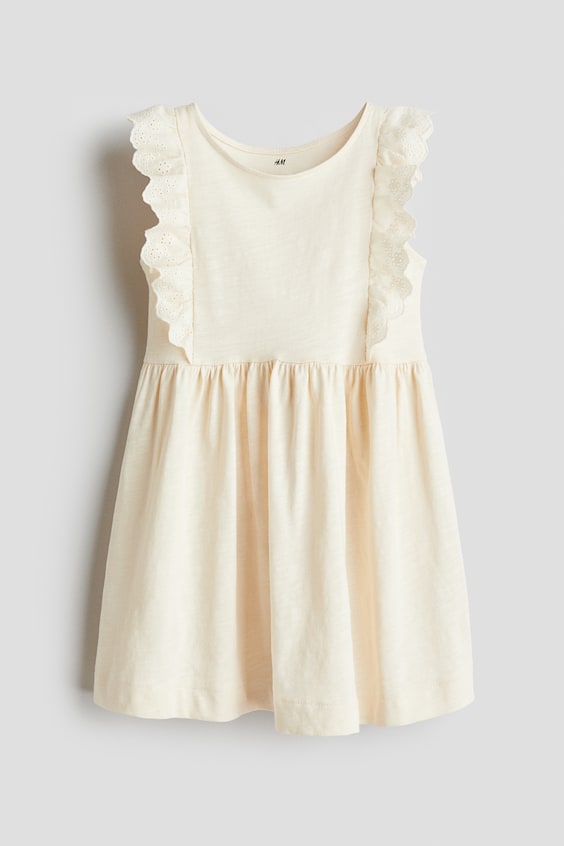 Детские платья H&M Ruffle-Trimmed Cotton Dress