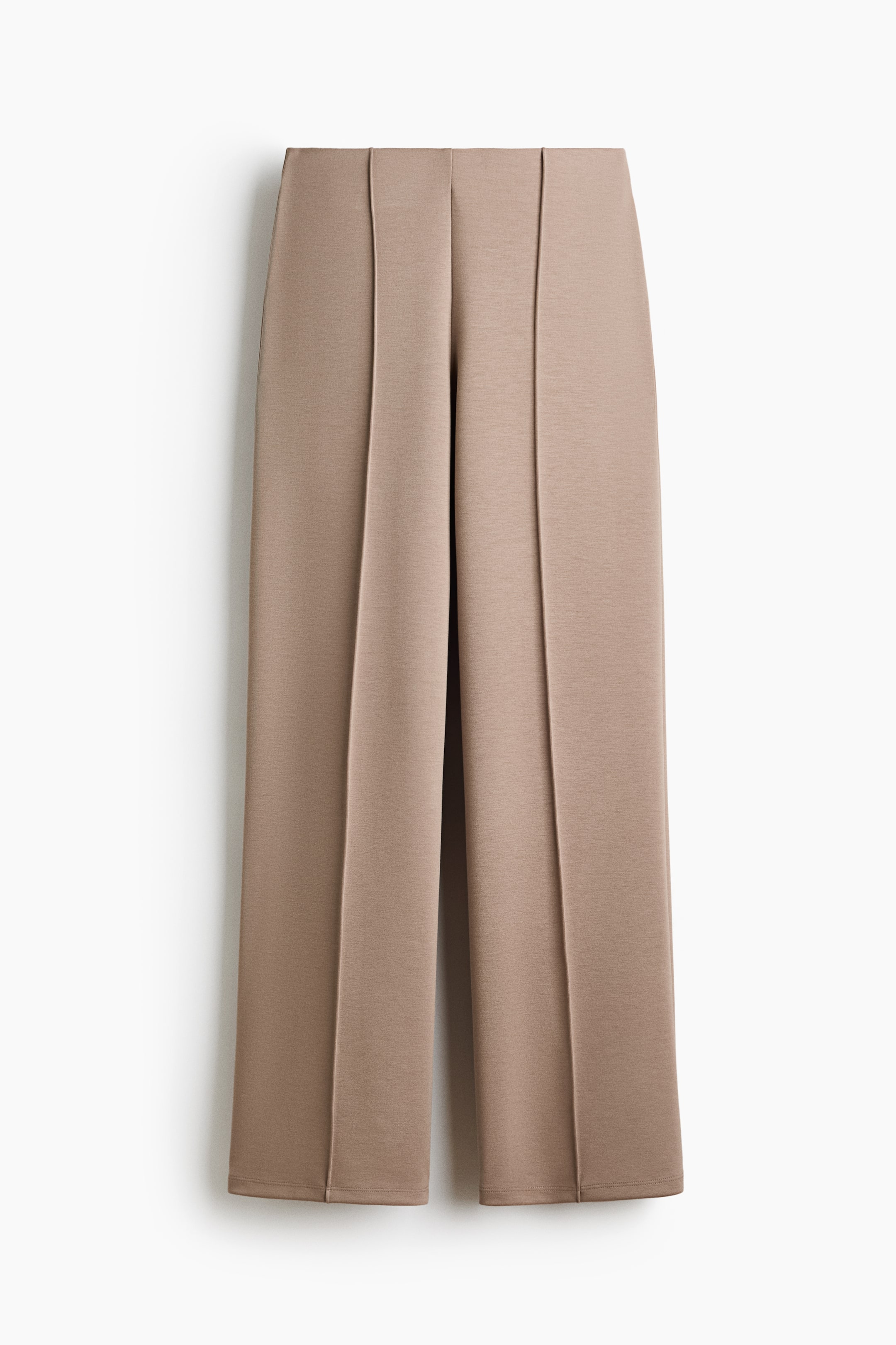 Crease-Front Jersey Pants