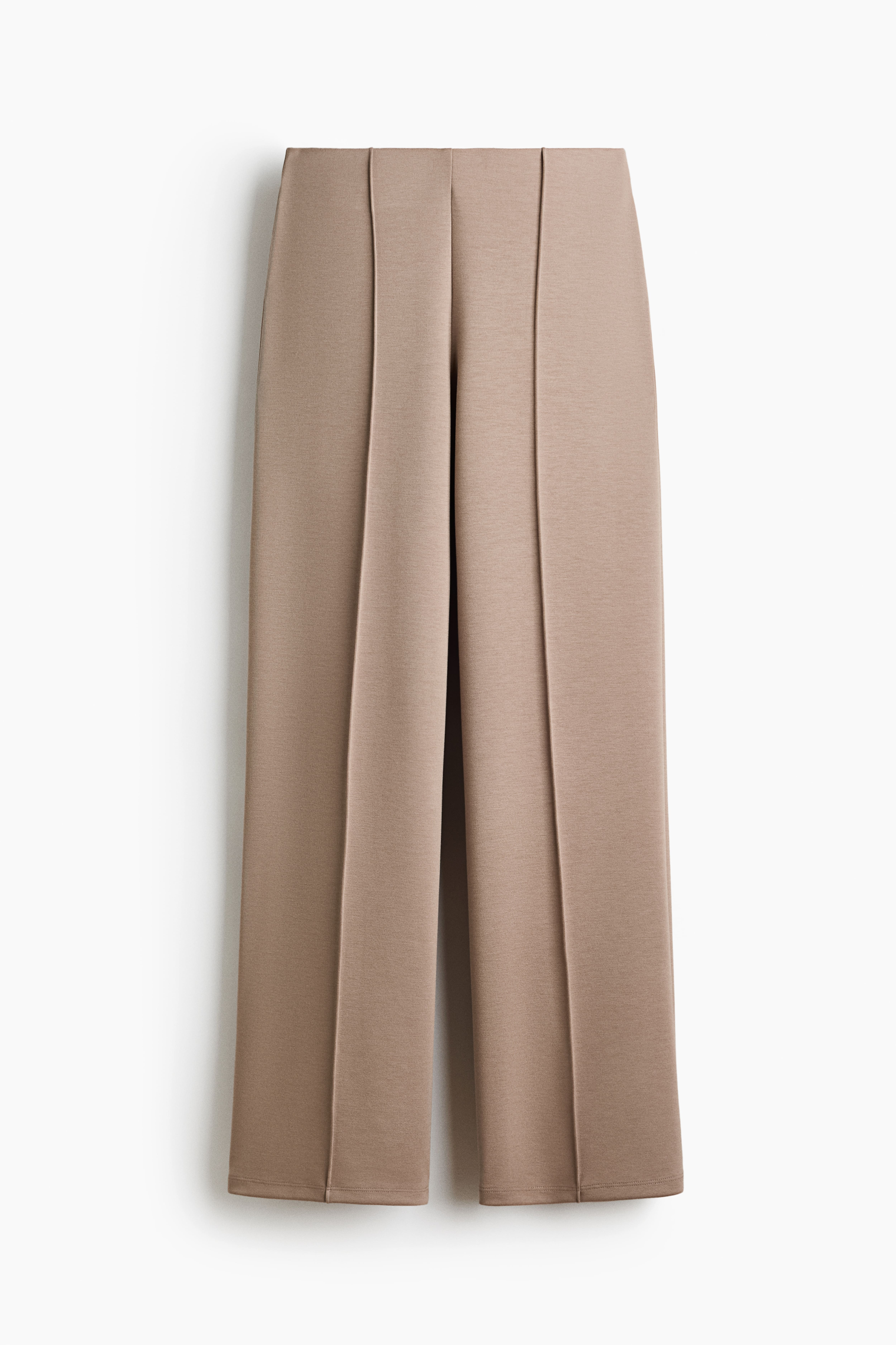 Crease-Front Jersey Pants