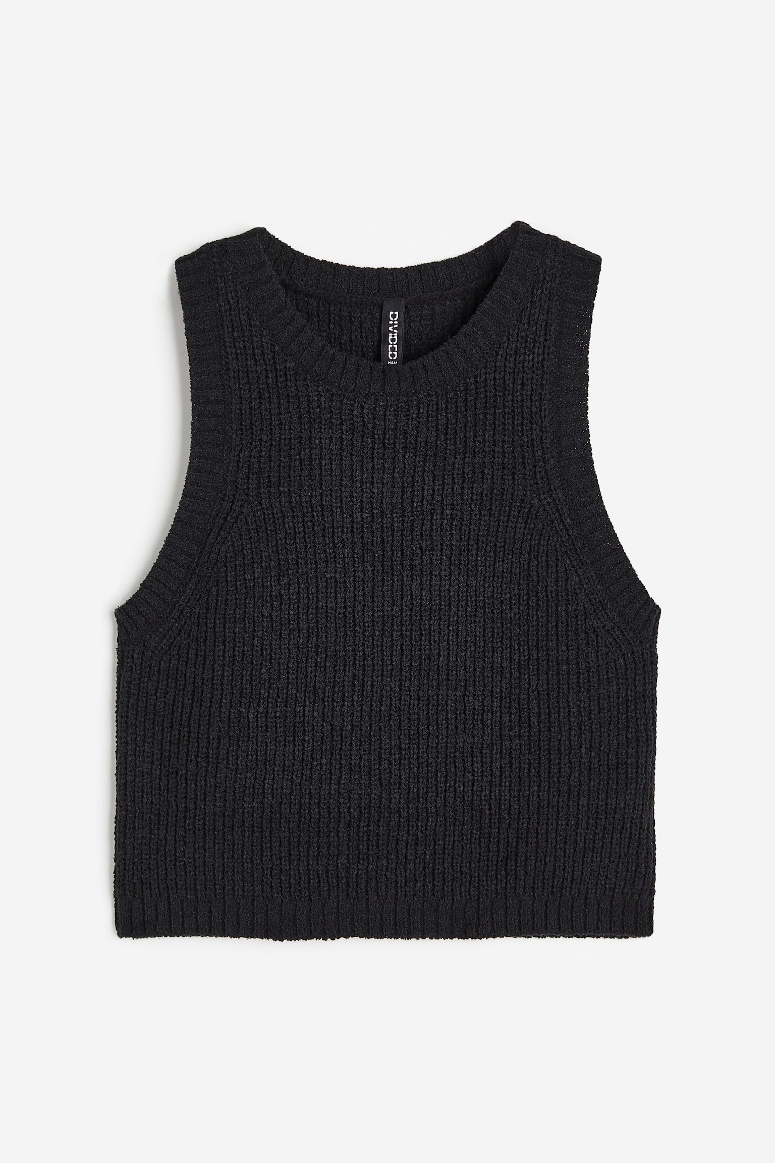 Rib Knit Vest - Black/Black/Block colour/Blue/Stripe - 2