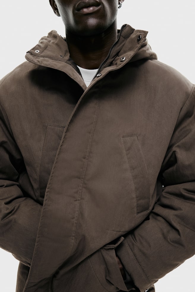 Padded Parka - Dark khaki green - 6