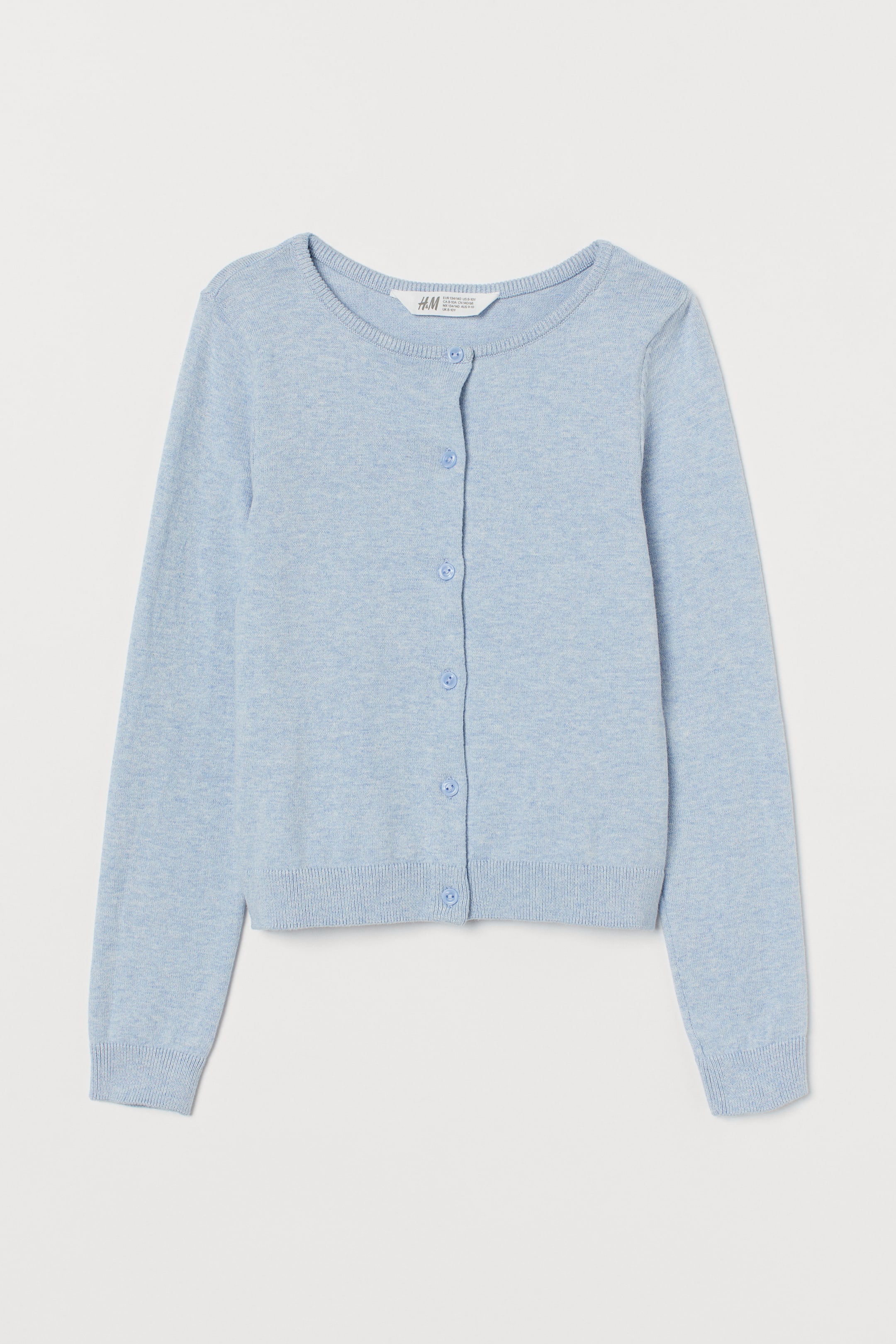 Fine-knit cotton cardigan
