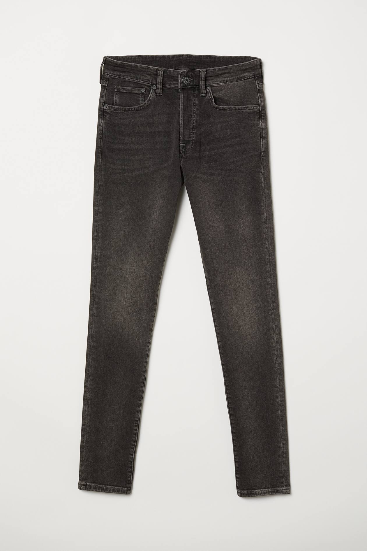 Skinny Jeans - Low waist - Long - Black washed out - Men | H&M US