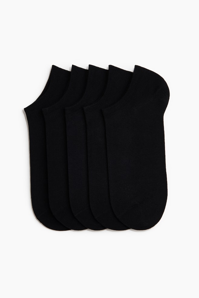 5er-Pack Sneakersocken mit Lycra® - Schwarz/Weiss/Weiss - 1