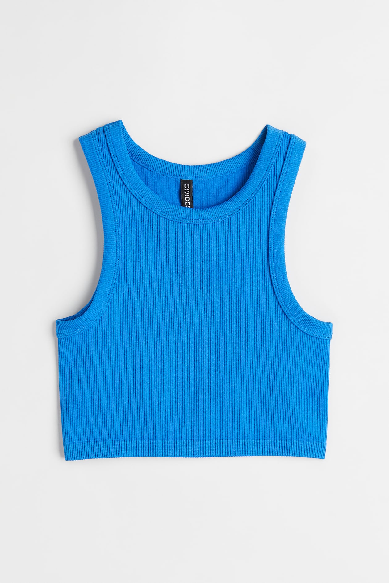 Ribbed Tank Top - Blue - Ladies | H&M US