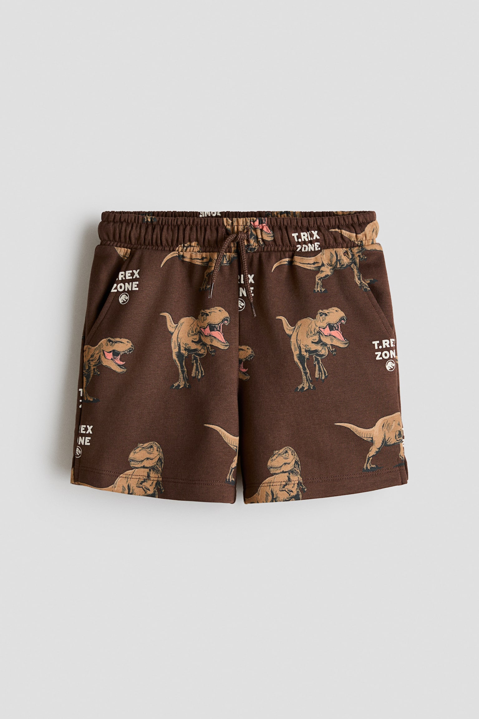 Kuvalliset collegeshortsit - Tummanruskea/Jurassic World