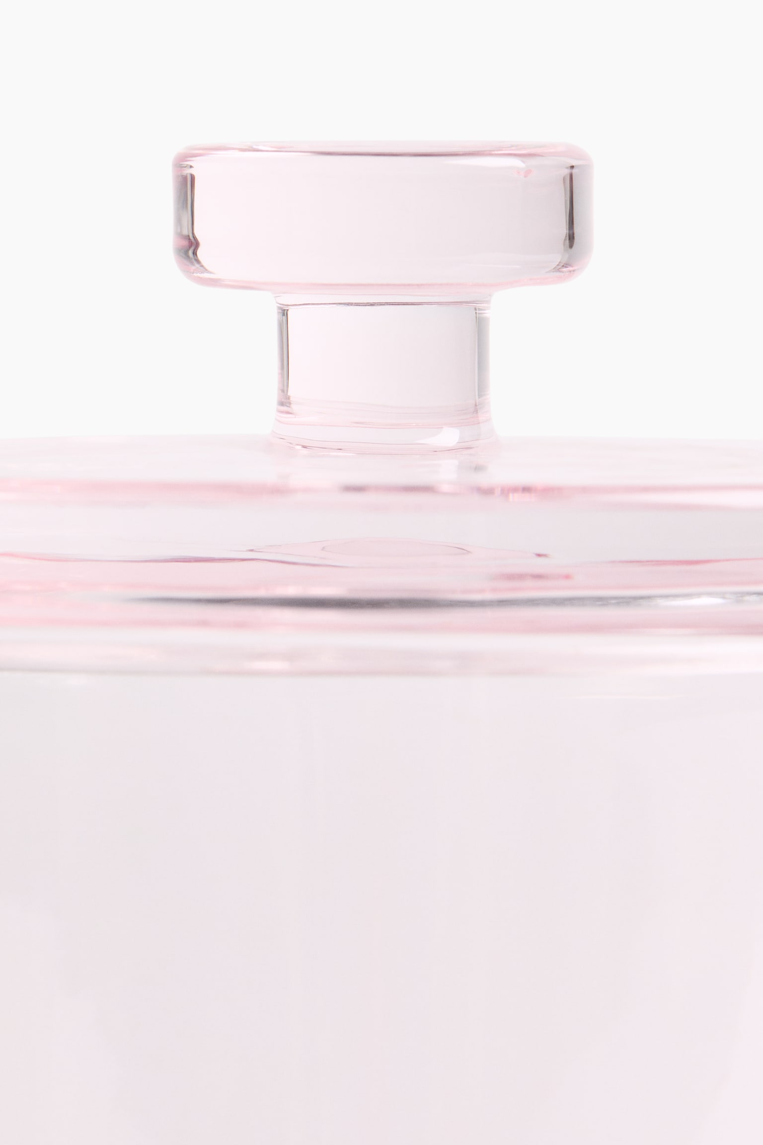 Glass jar with a lid - Light pink/Transparent - 2