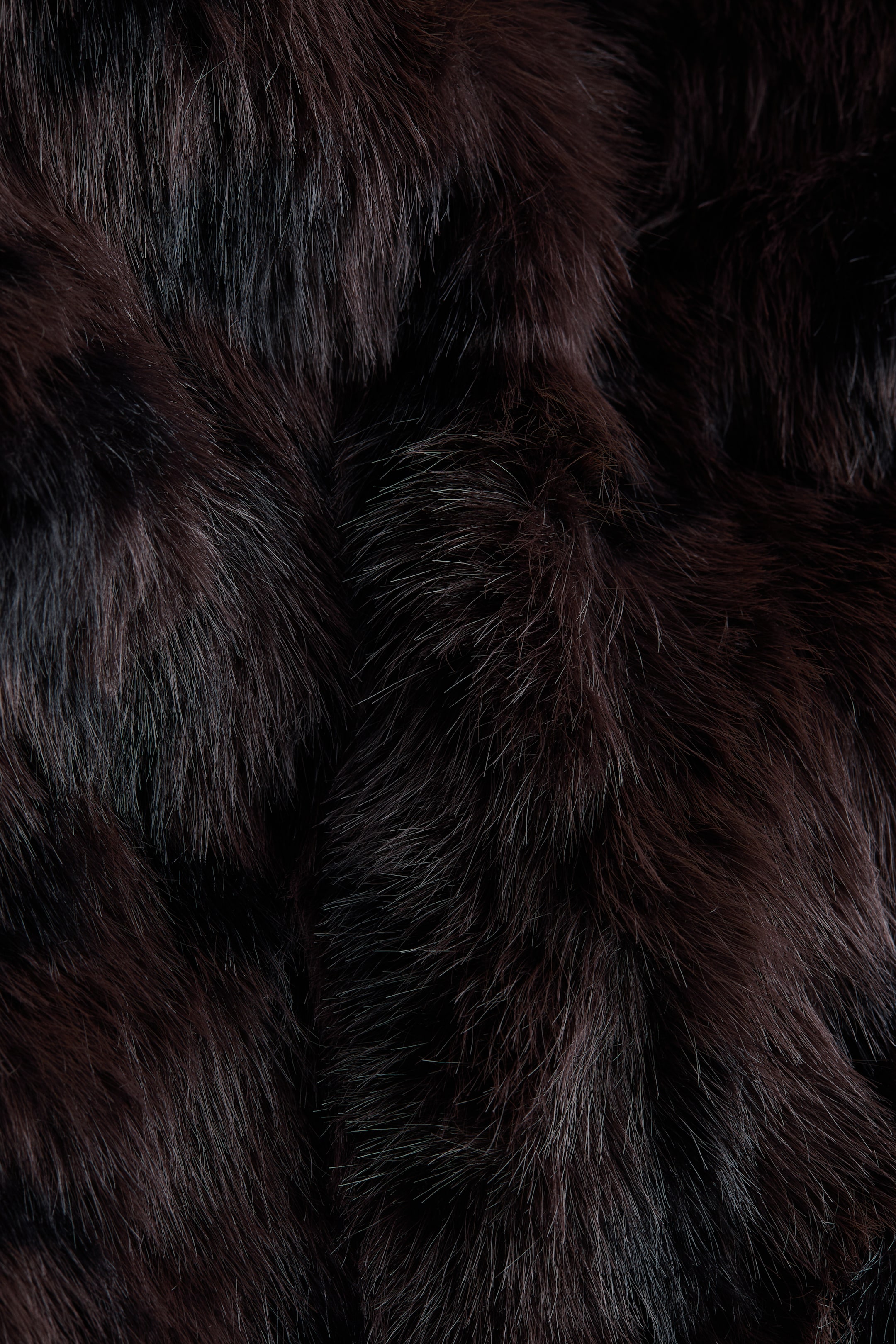 Fluffy Jacket with Funnel Collar