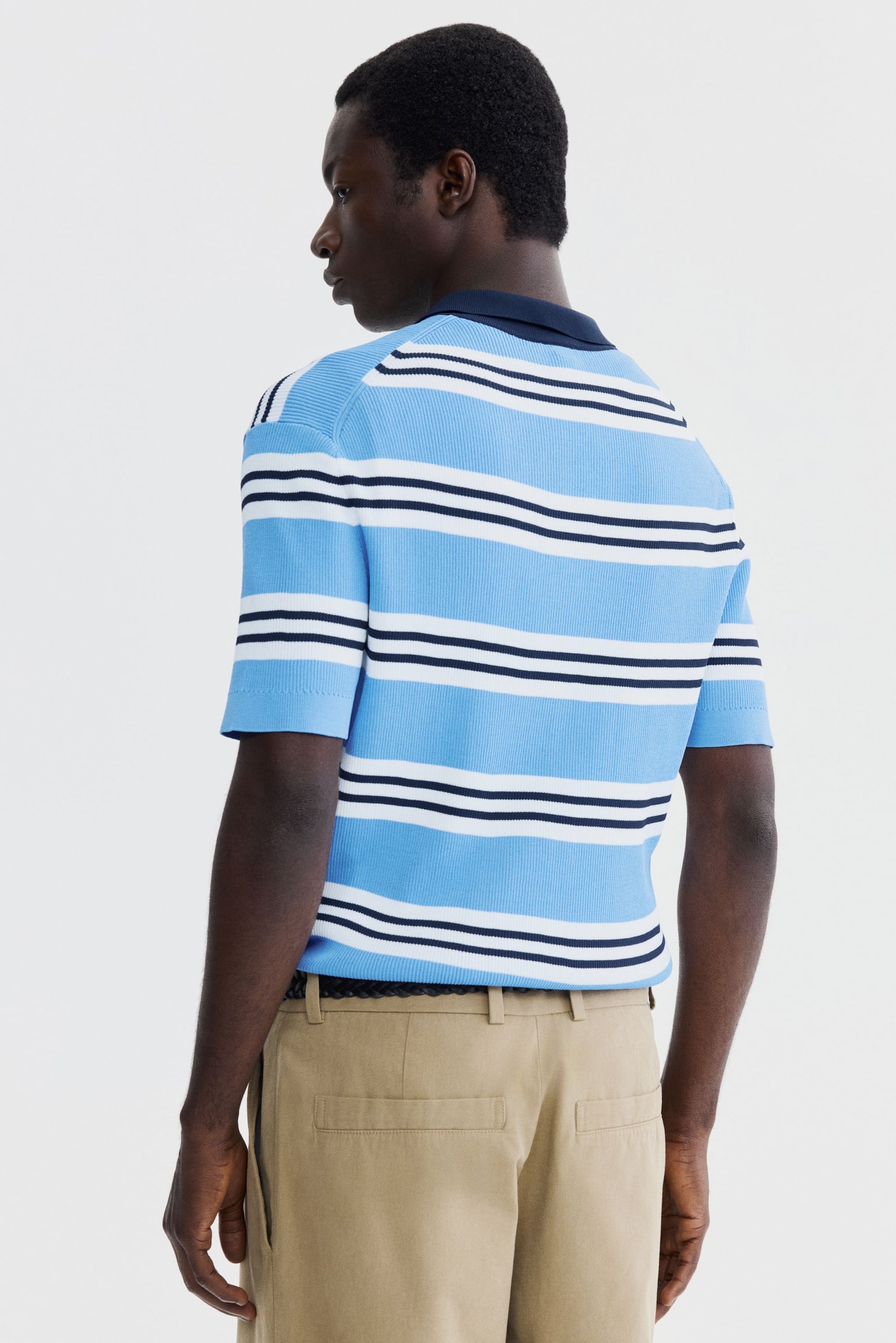 Regular Fit Polo shirt - Blue/Striped/Green/Striped - 3