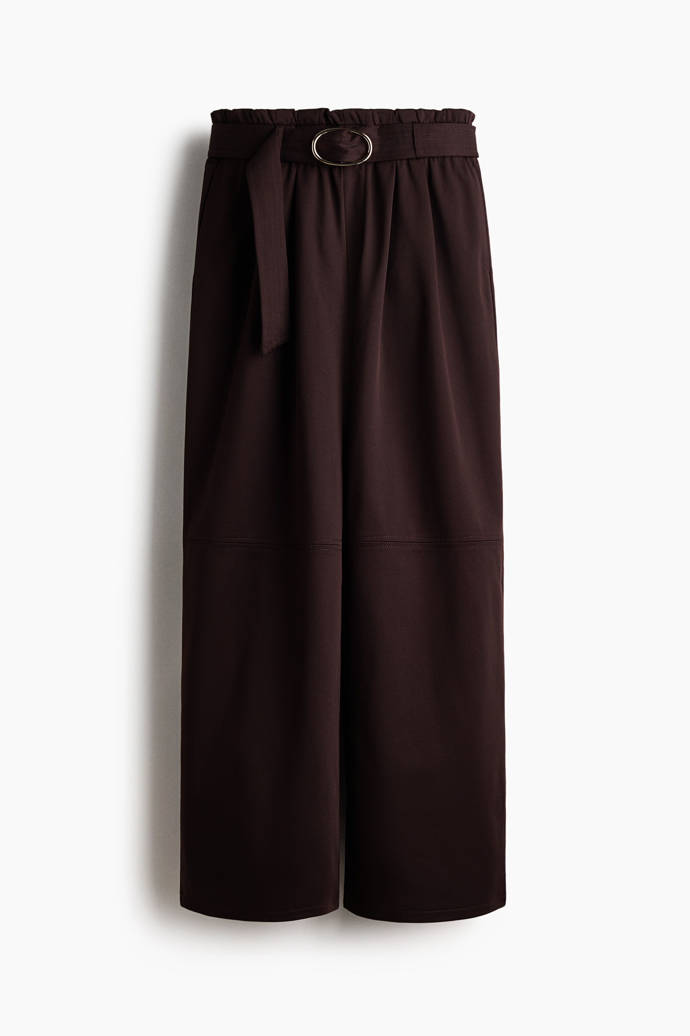 Pantalon avec ceinture - Marron foncé