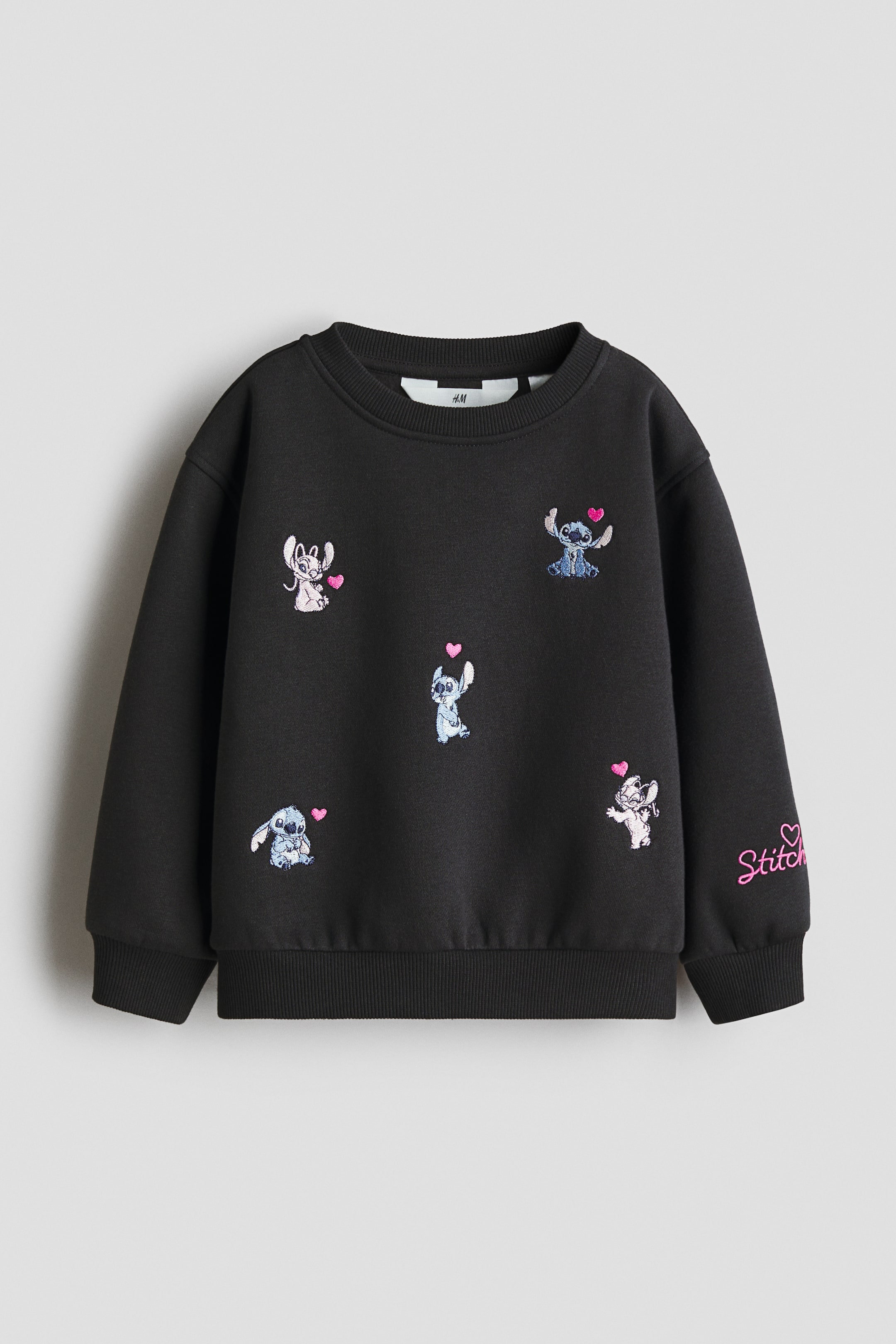 Ampliar la imagen: Sudadera con diseño - Negro/Lilo & Stitch - Kids | H&M MX 1