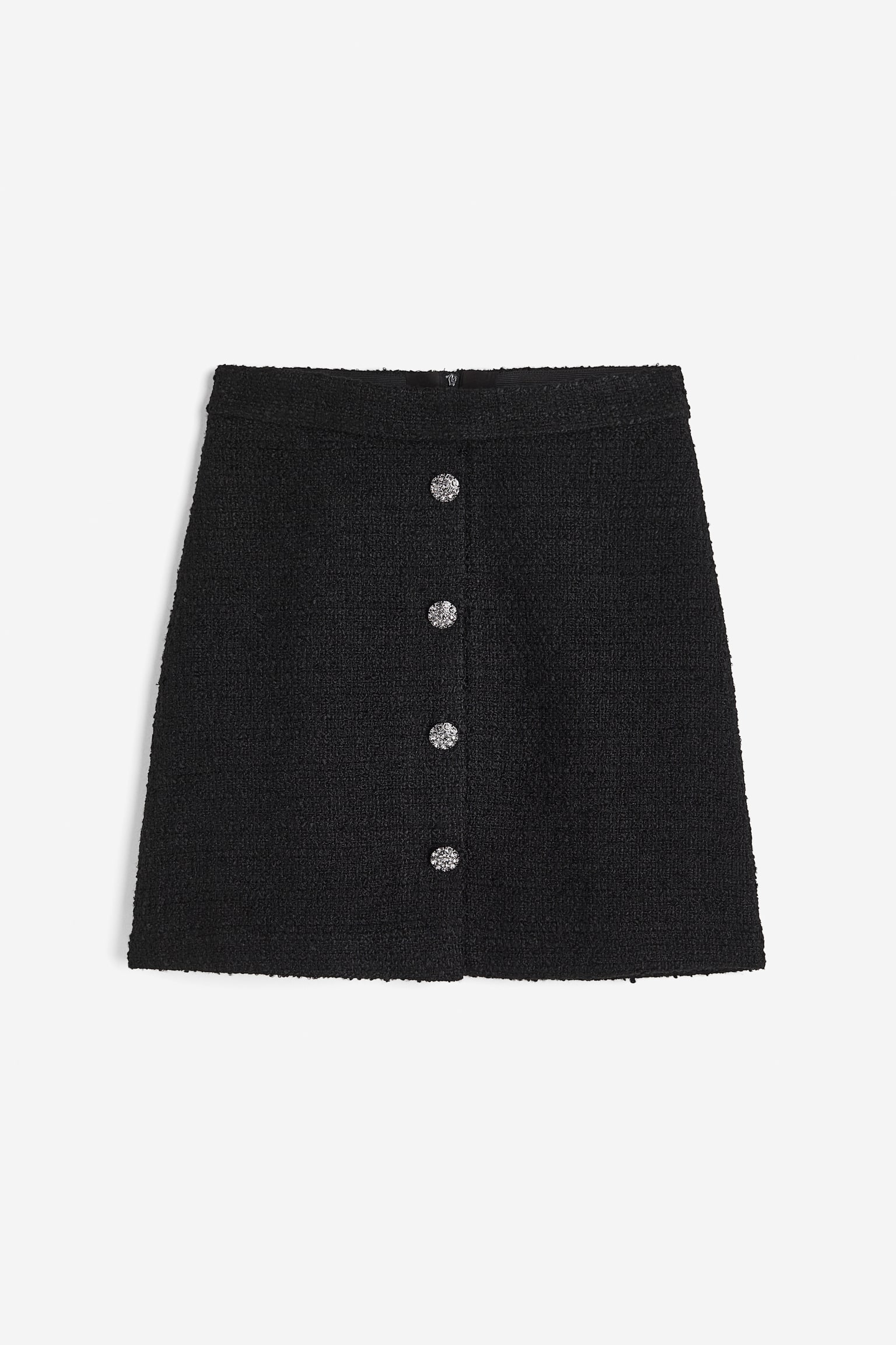 A-line skirt - Black - 1