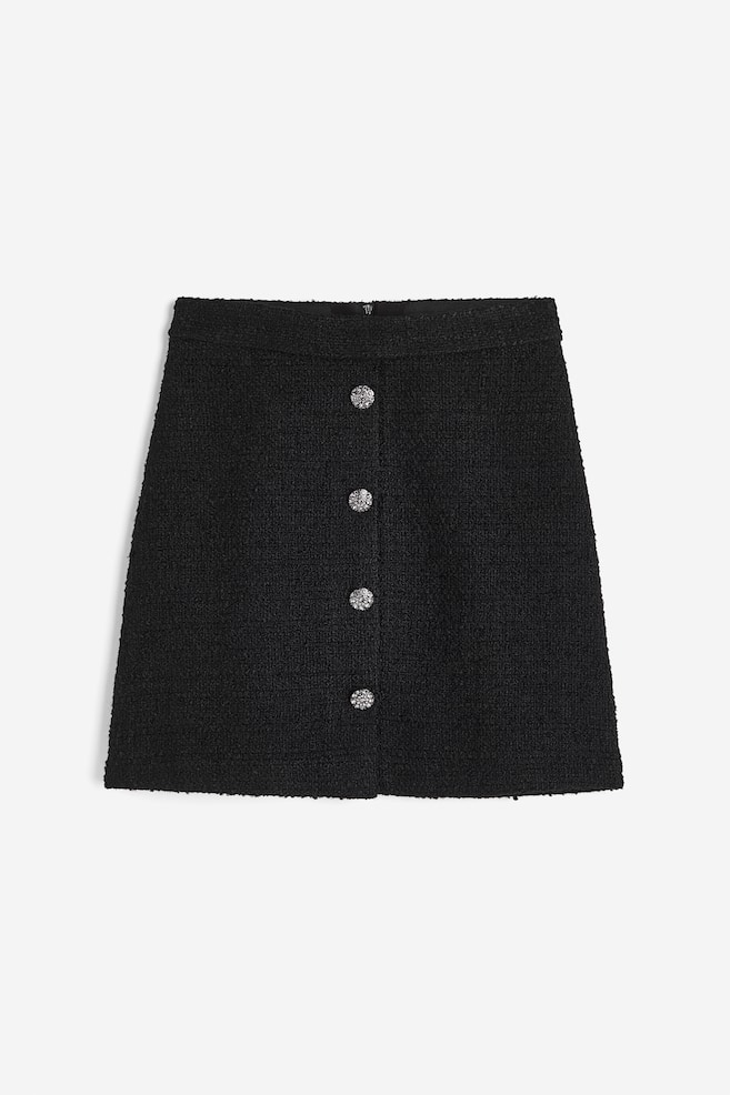 A-line skirt - Black/White - 2
