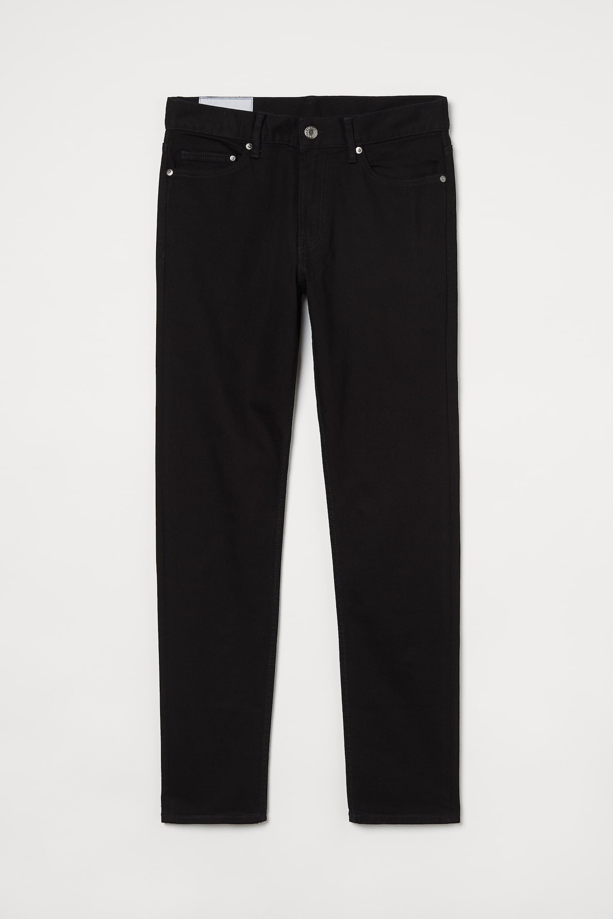 Slim Jeans - Regular waist - Long - Black - Men | H&M US