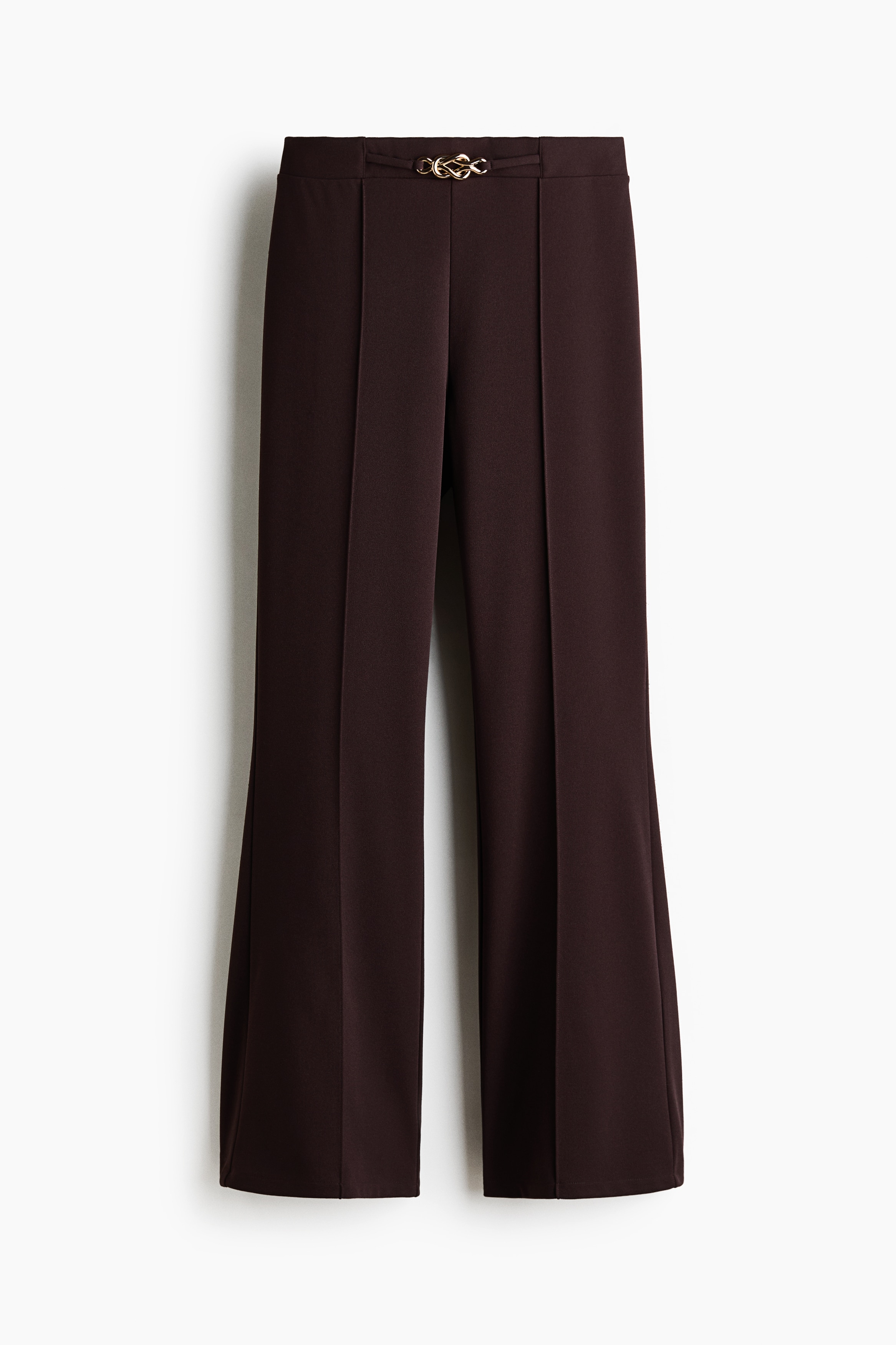 Bootcut Ponte di Roma trousers - Dark brown/Cream/Black