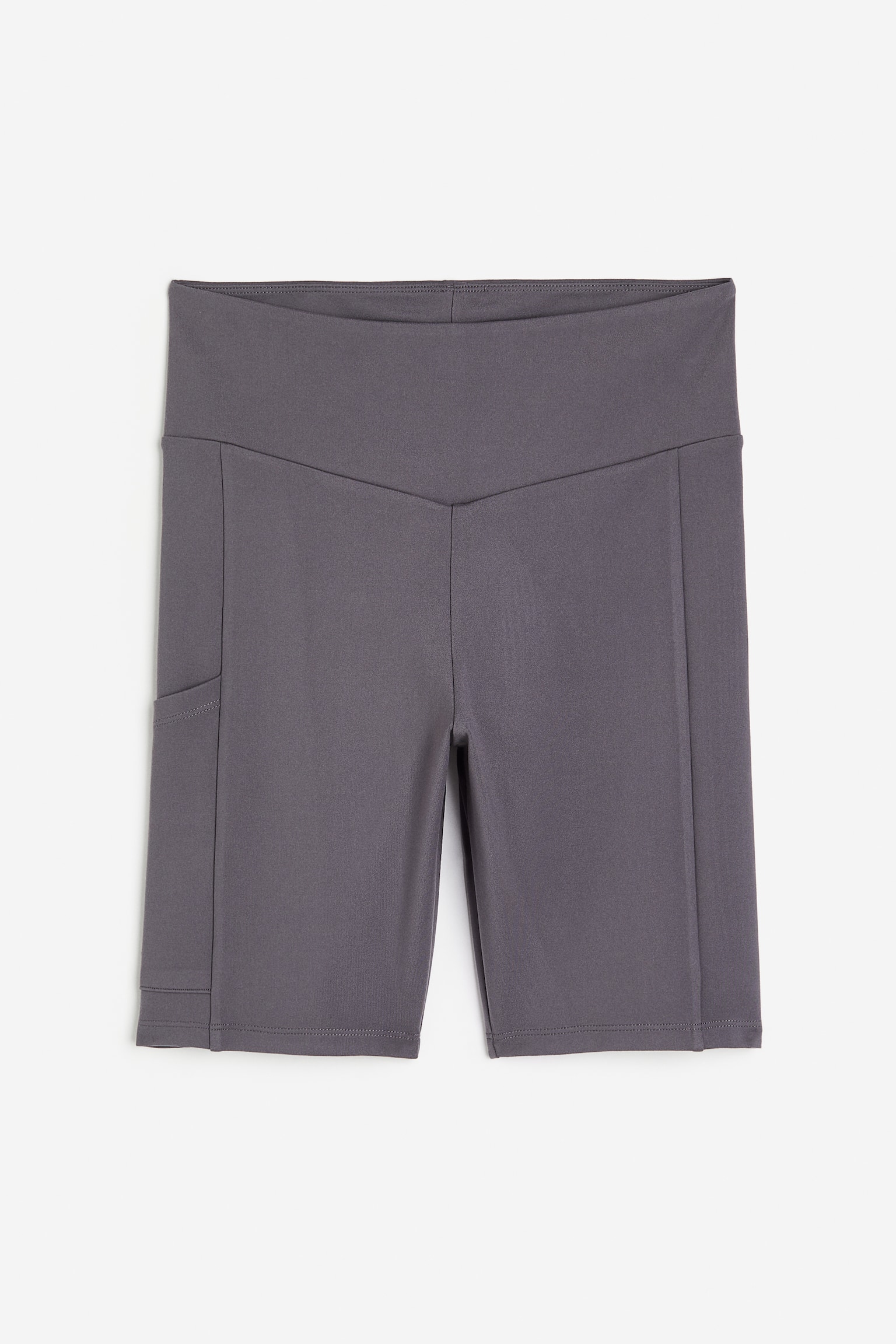 Pocket-detail cycling shorts - Dark grey/Black - 1