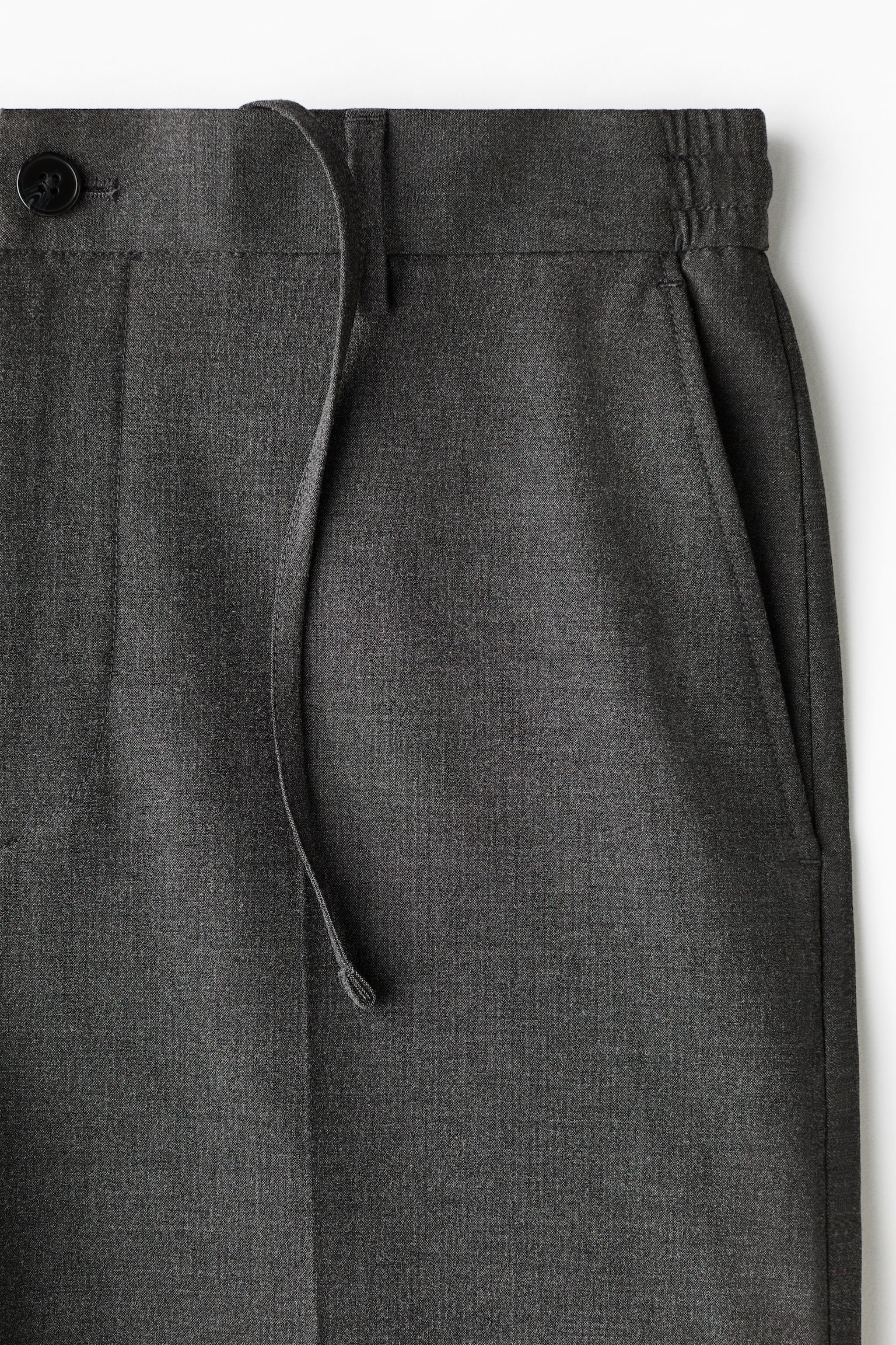 Pantalón Relaxed Fit - Gris oscuro jaspeado/Negro - 3