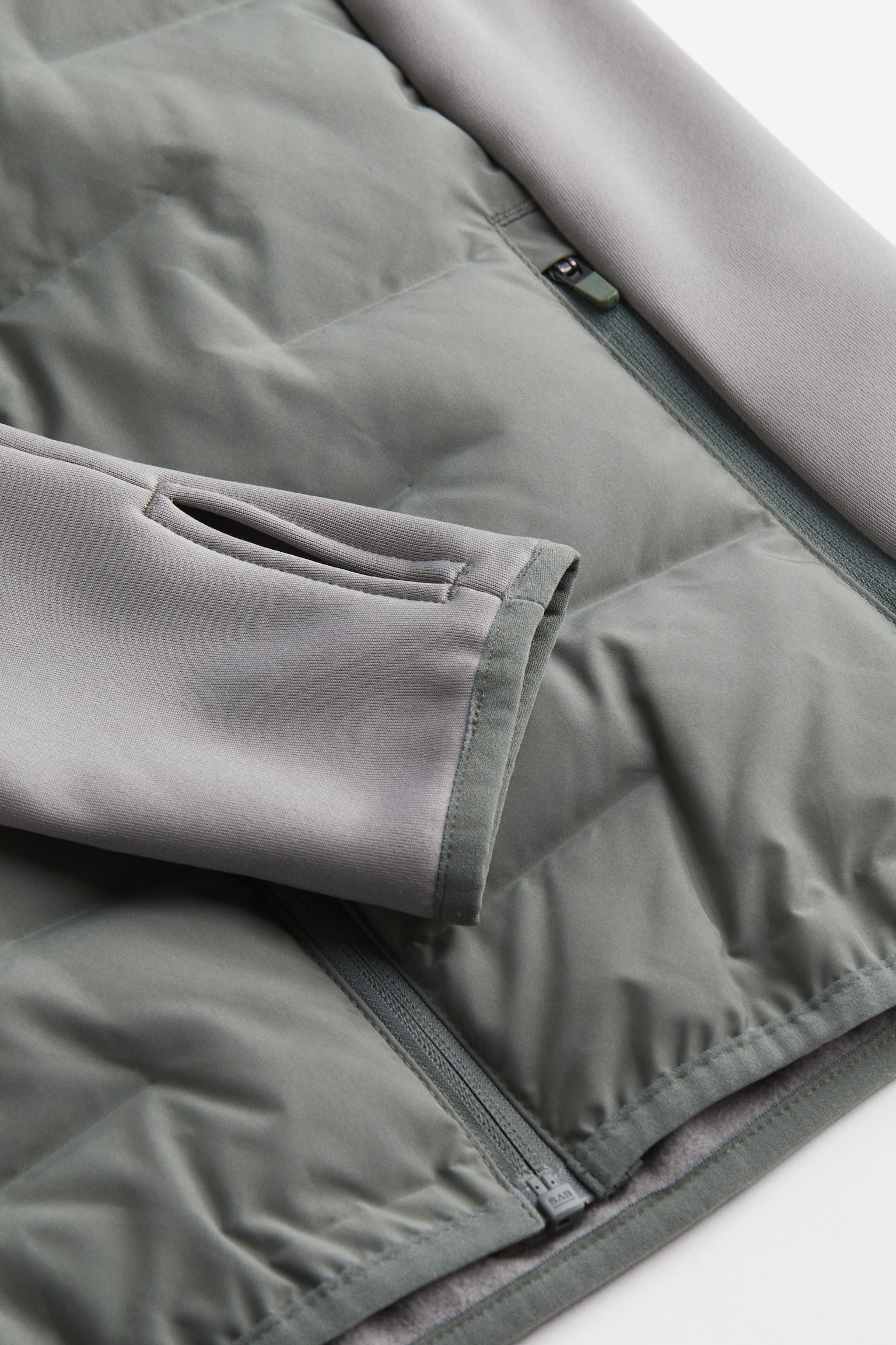 Hybrid Down Jacket In ThermoMove™ - Grey/Khaki green/Brown/Black - 2