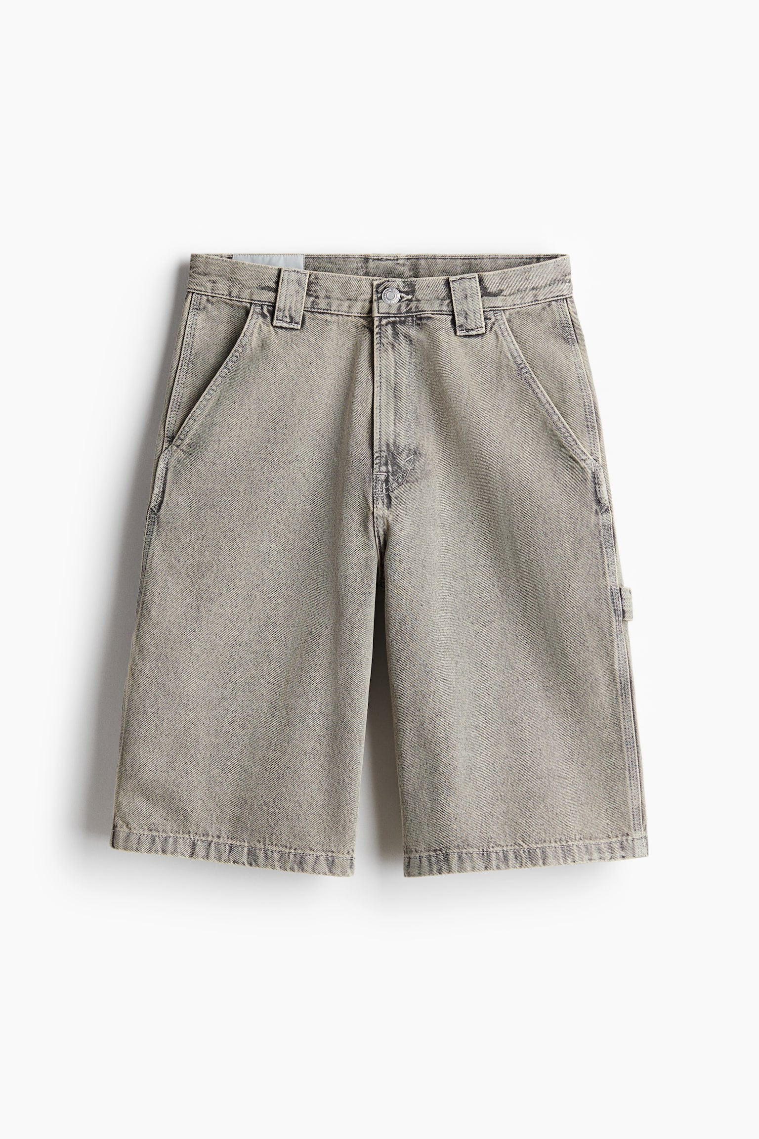 Baggy Denim carpenter shorts - Denim gray - 2