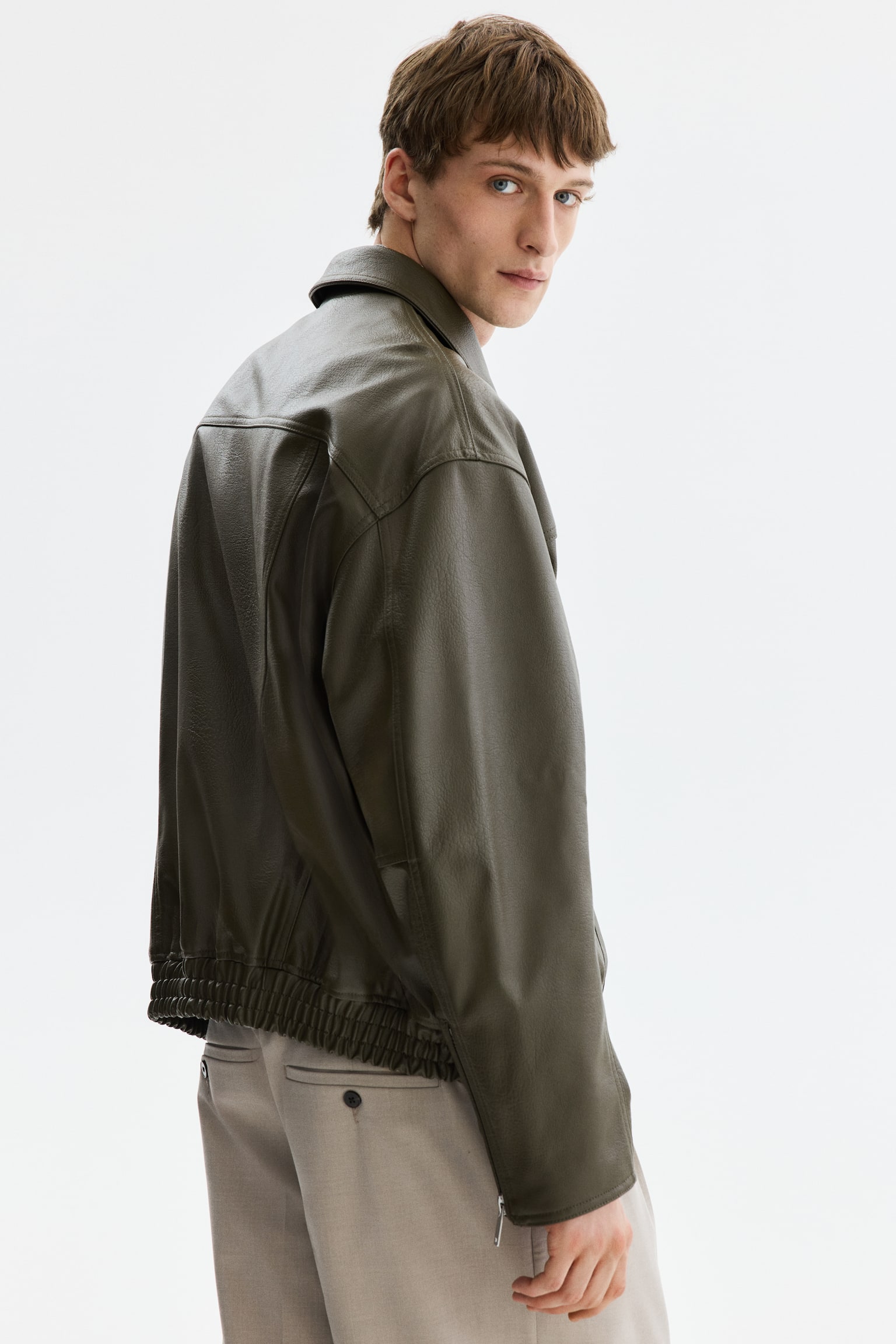 Coated jacket - Khaki green - 6