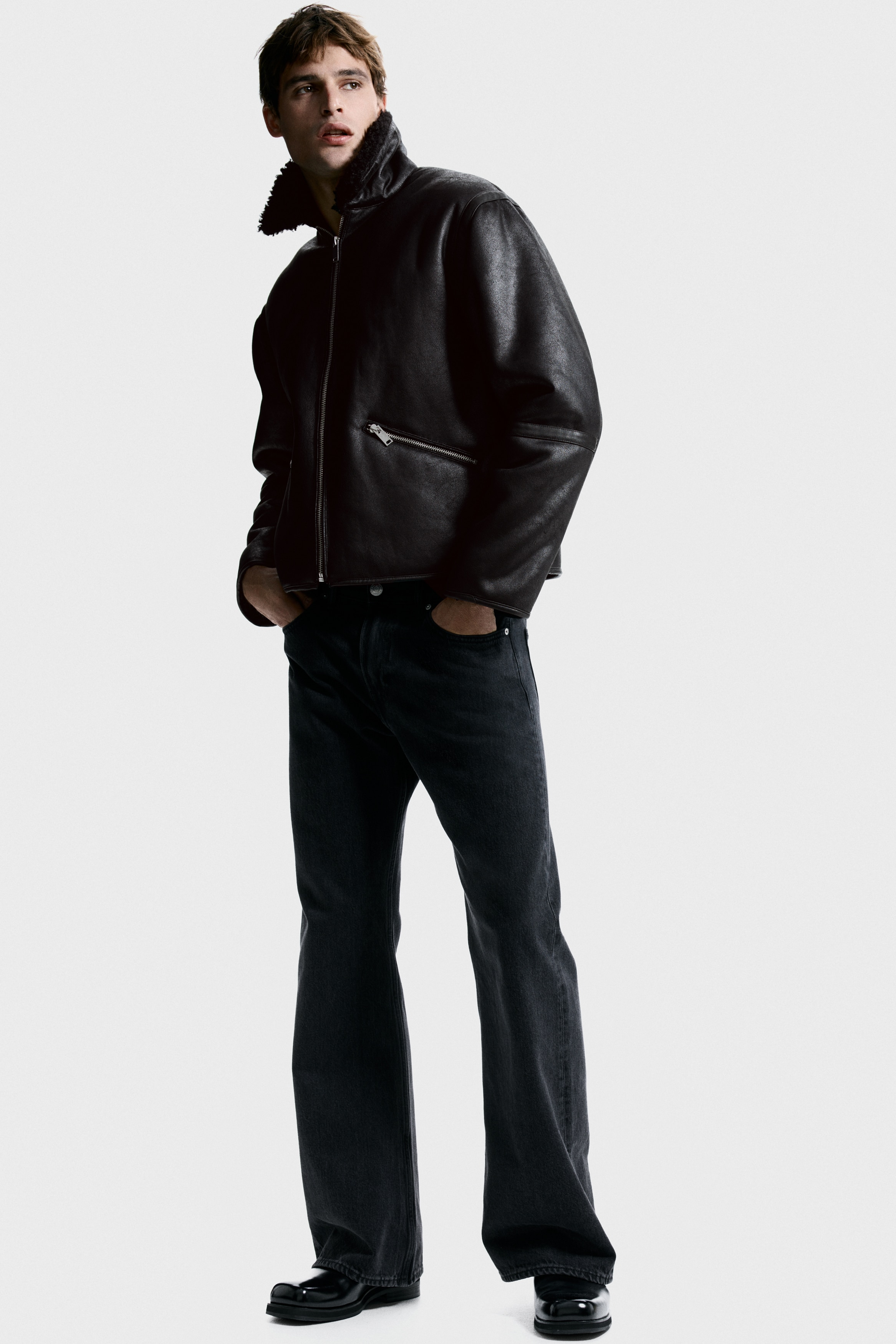 H&M - H＆M テディラインドジャケット XS テディラインドジャケット - ブラック - Men | H&M JP