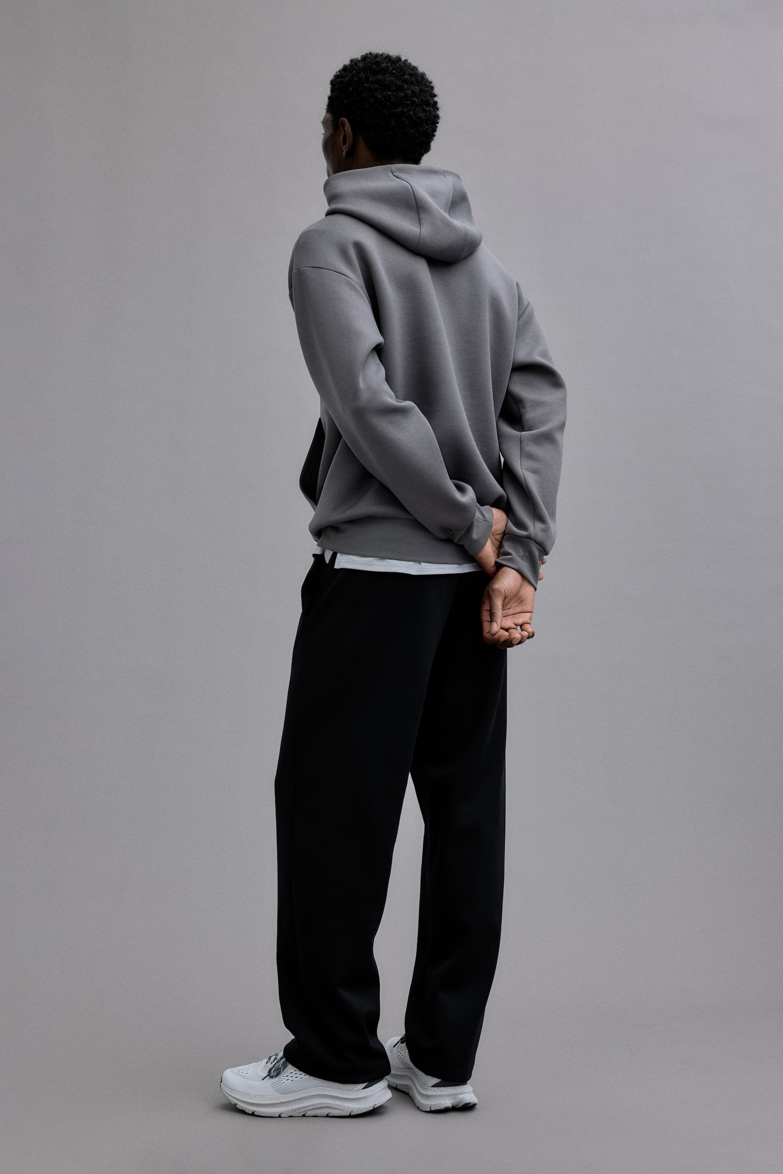 Regular Fit Sports joggers - Black/Dark grey/Light grey marl - 5