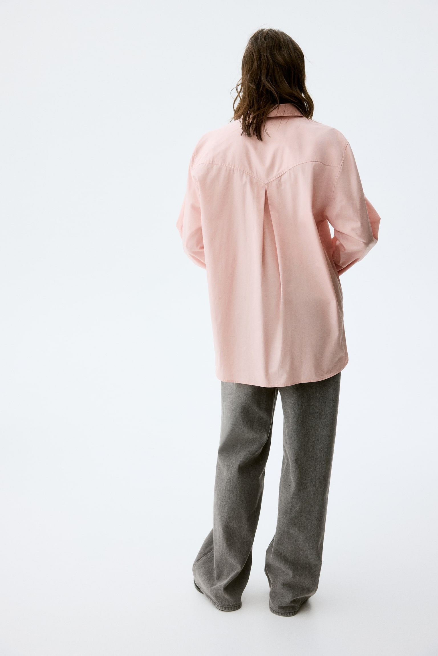 MAMA Cotton poplin shirt - Dusty pink/Pale yellow/Striped - 4