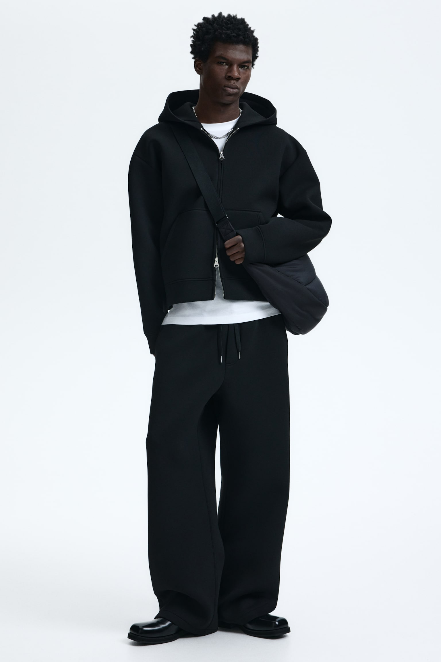 Jogger Relaxed Fit - Fekete/Szürke melír - 2