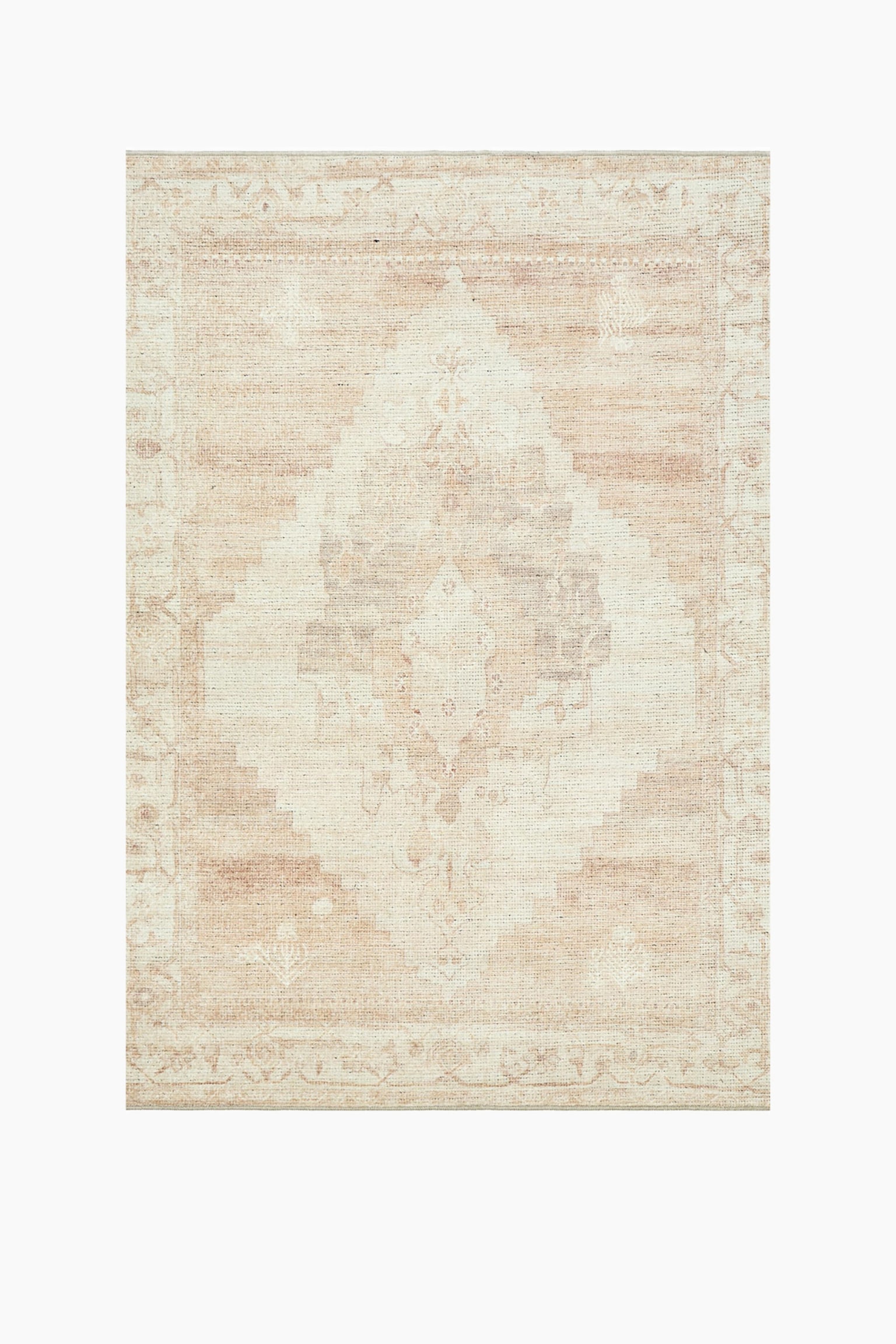 Anika Oriental Vintage Area Rug - Brown, Ivory - 2