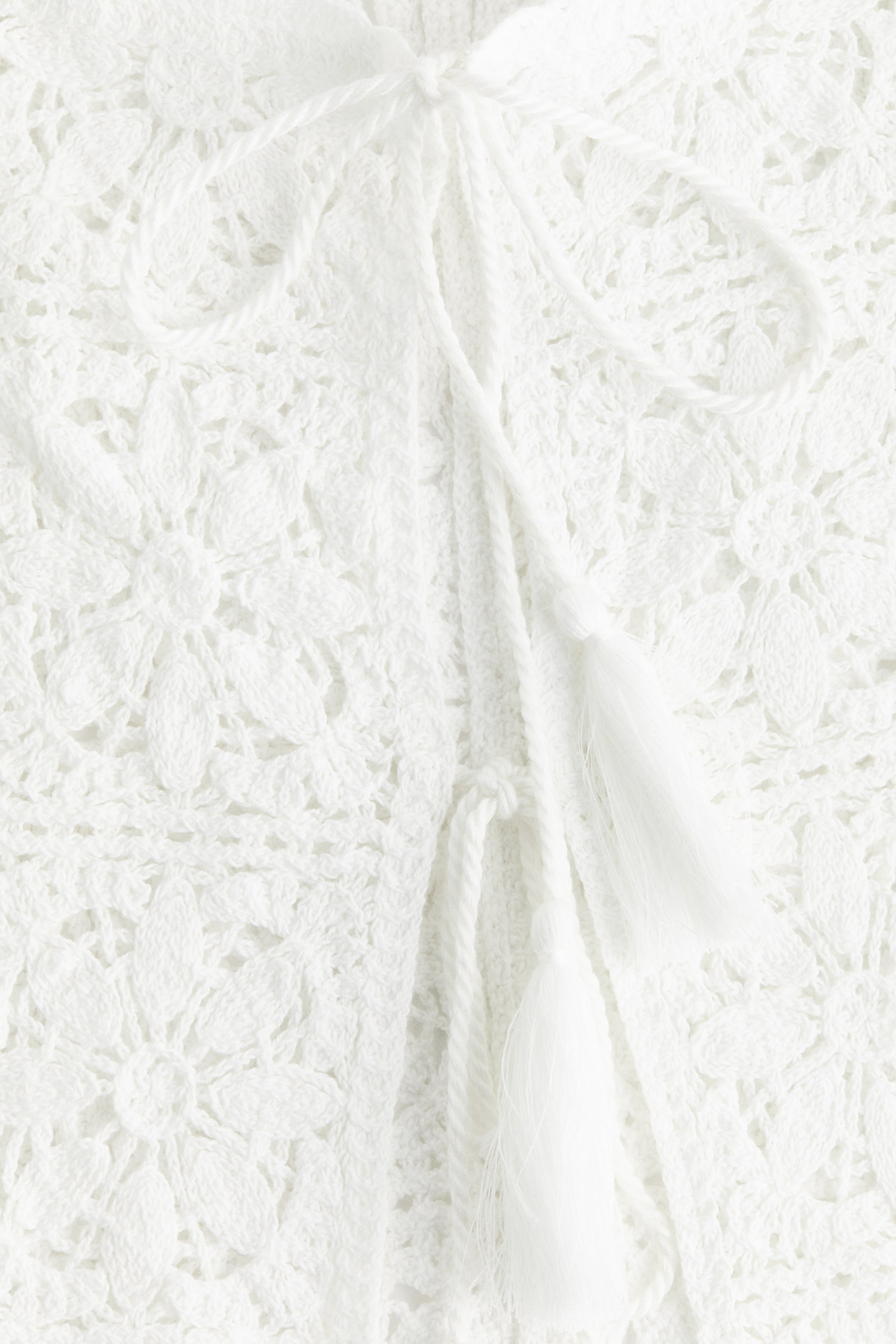 Женские топы H&M Tie-Front Pointelle-Knit Top — фото 7