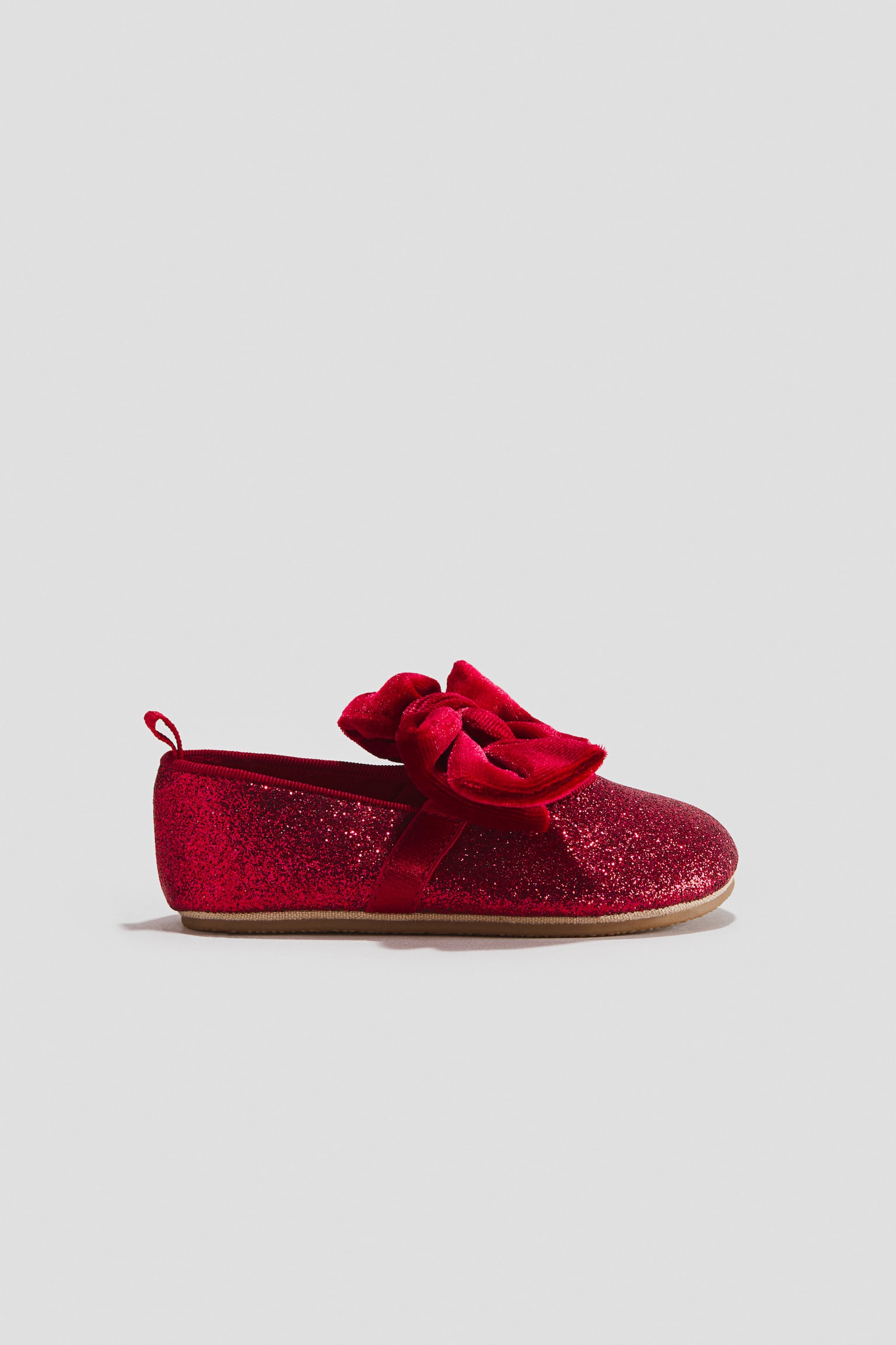Детские балетки H&M Bow-Detail Ballet Flats, цвет: Красный — фото 3