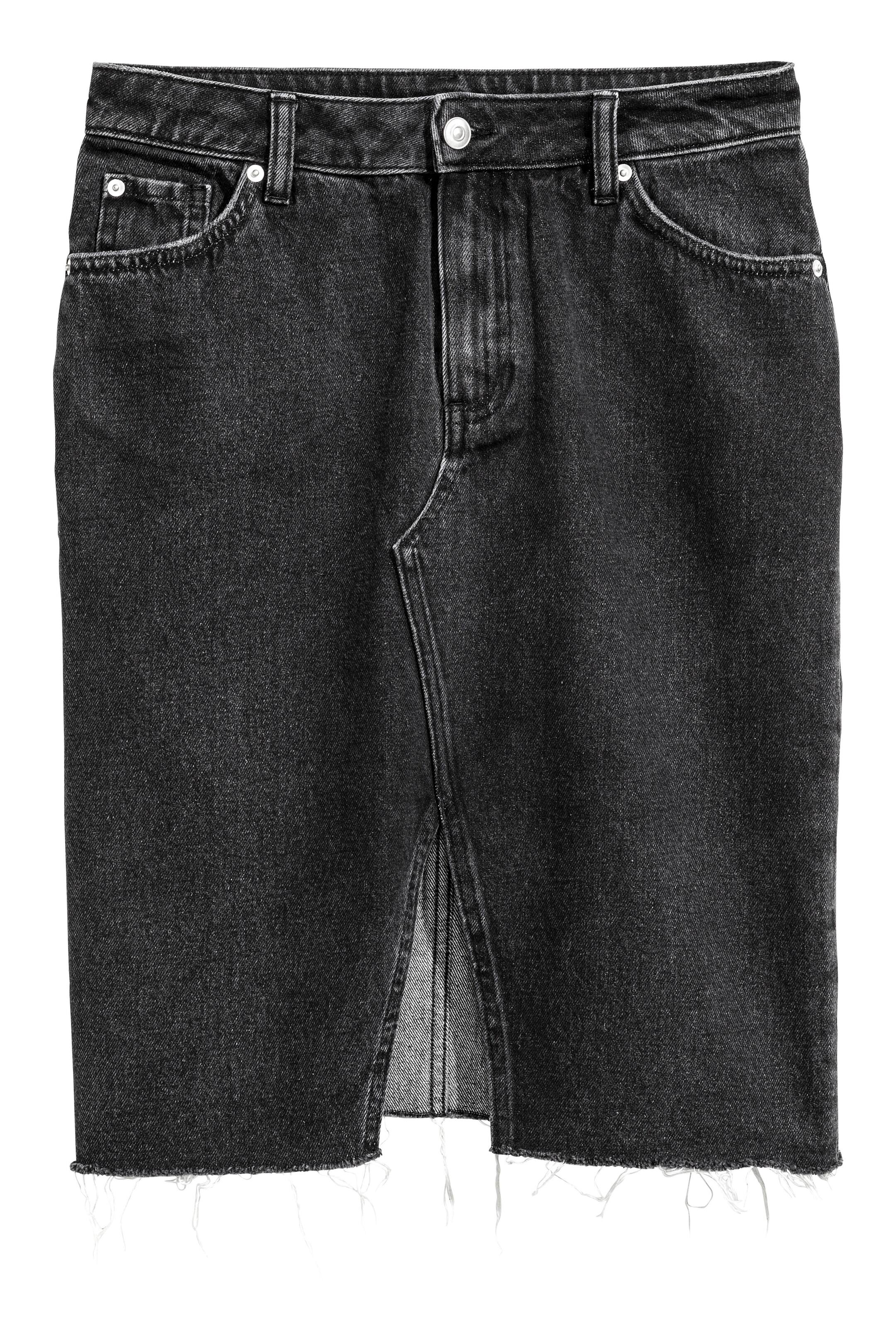 Agrandir l'image: Jupe en jean - Denim noir - FEMME | H&M FR 1