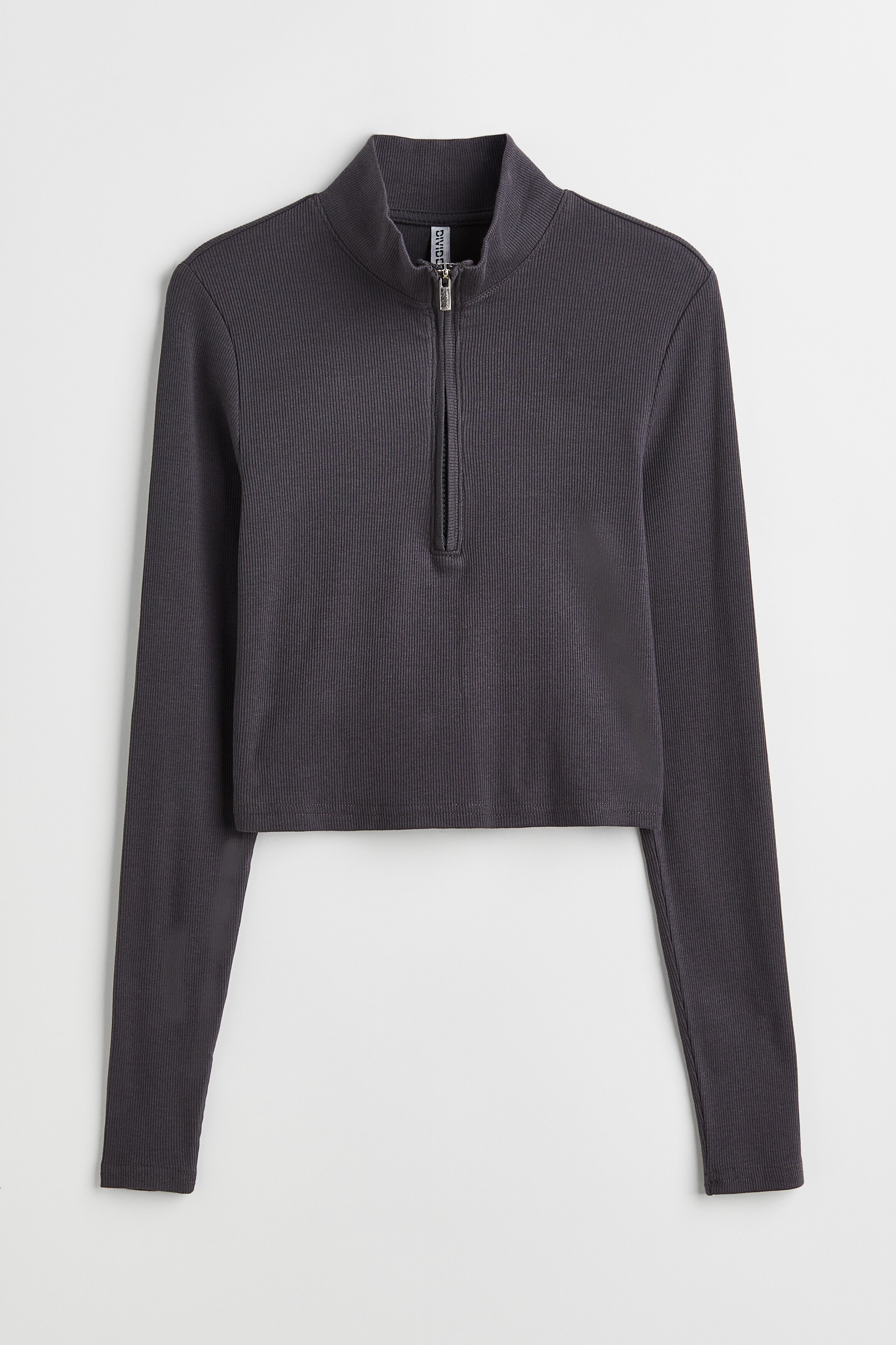 Half-zip Crop Top - Blue - Ladies | H&M US