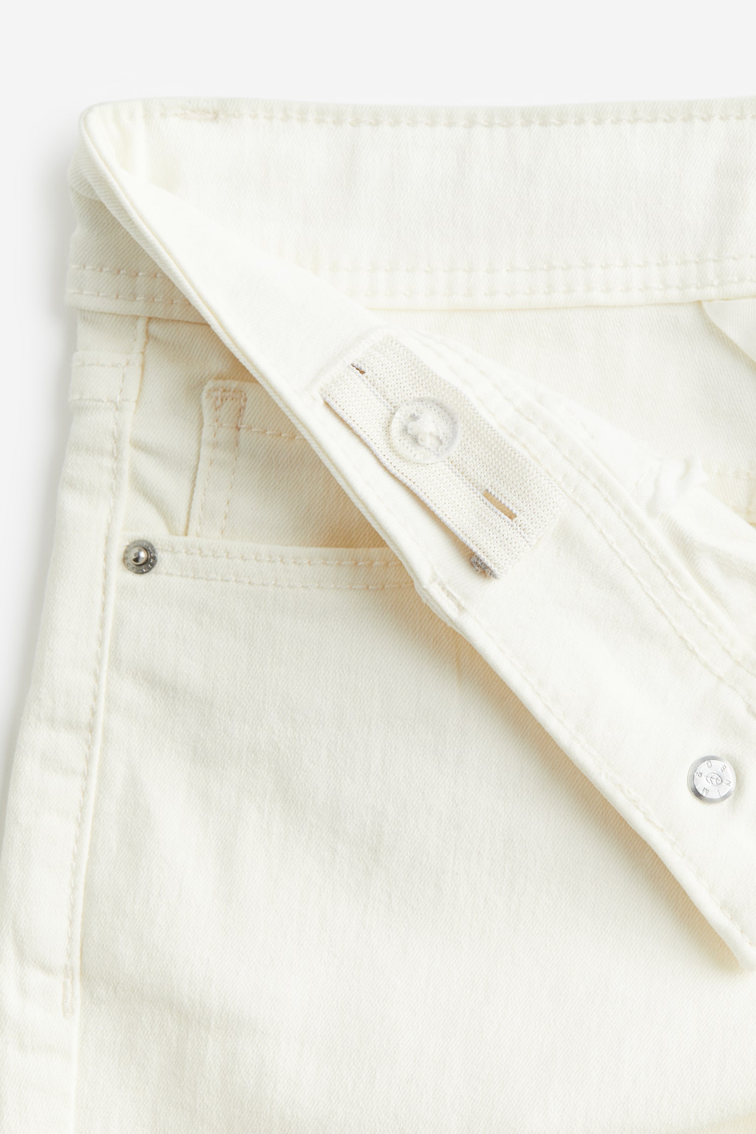 Quần short dệt chéo - Màu trắng tự nhiên/Màu xanh kaki nhạt - 3