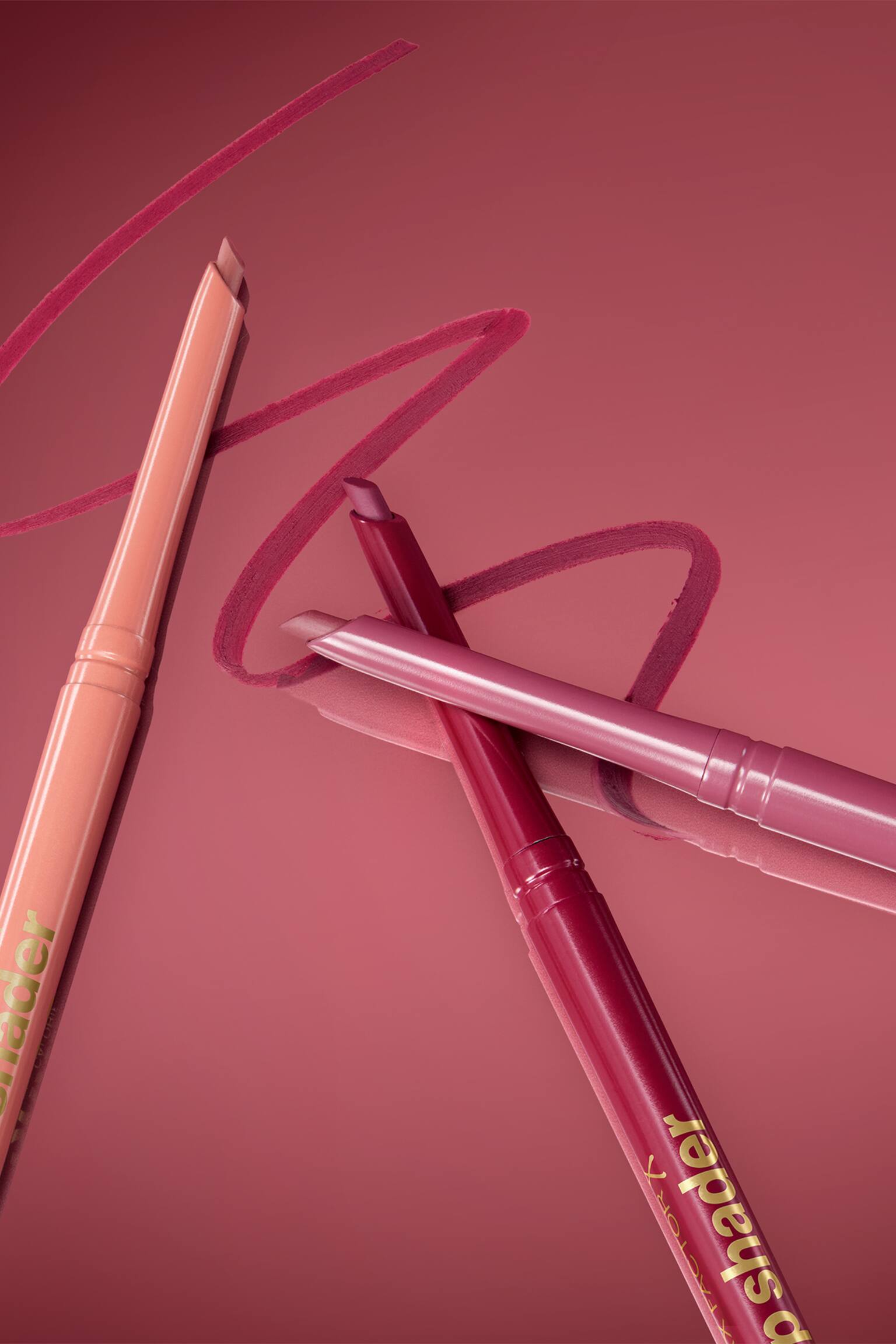 2000 Calorie Lip Shader - Red Stroke/Coffee Blend/Berry Frame/Nude Lines/Pink Thread/Mauve Mesh - 3