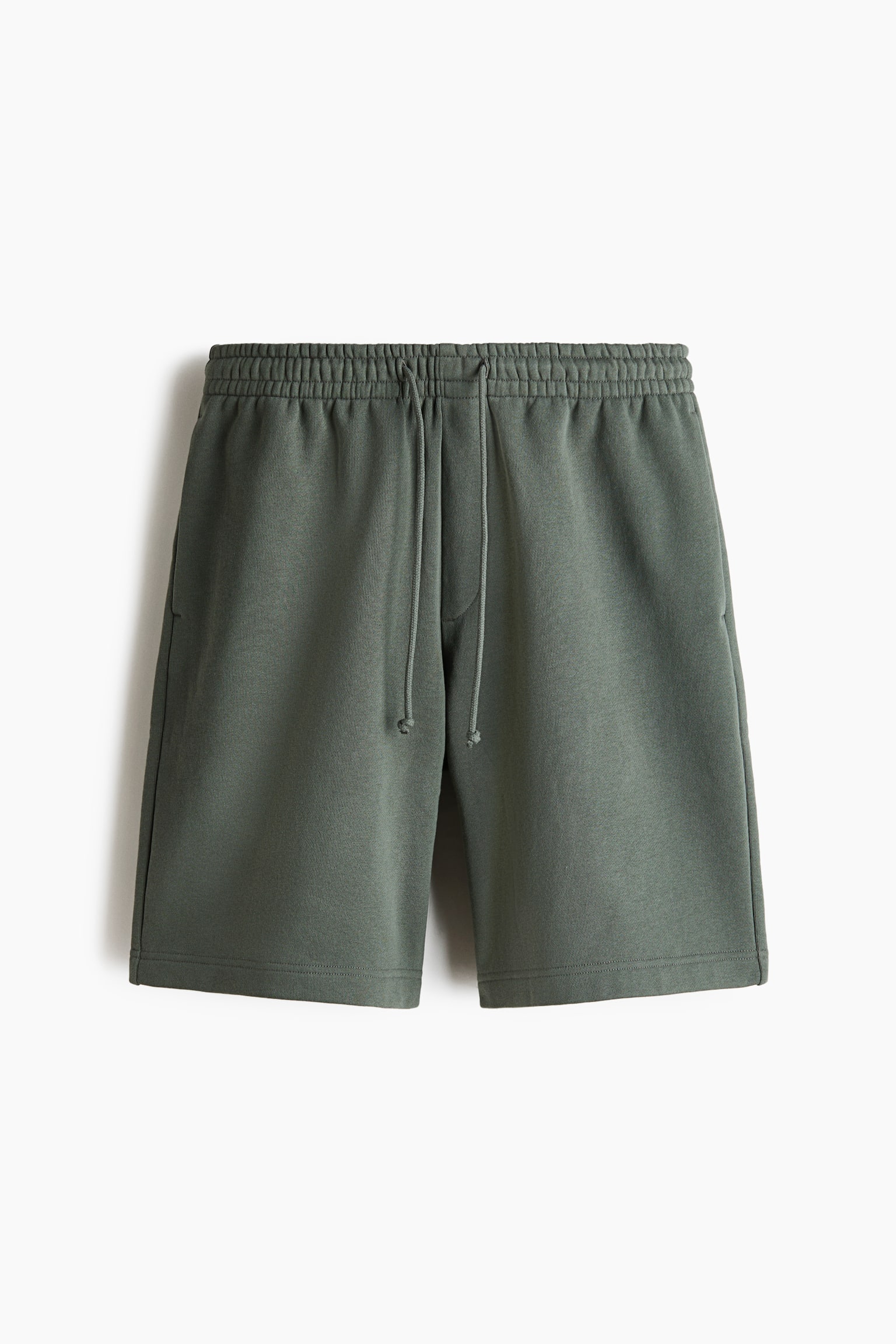 Relaxed Fit Cotton shorts - Dark dusty green/Black/Dark blue/Light grey marl - 1