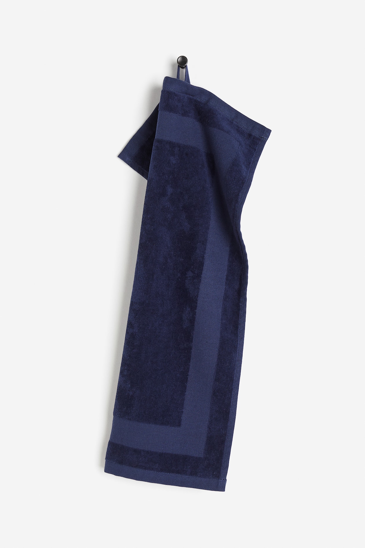 Velour guest towel Navy blue Home All H&M GB