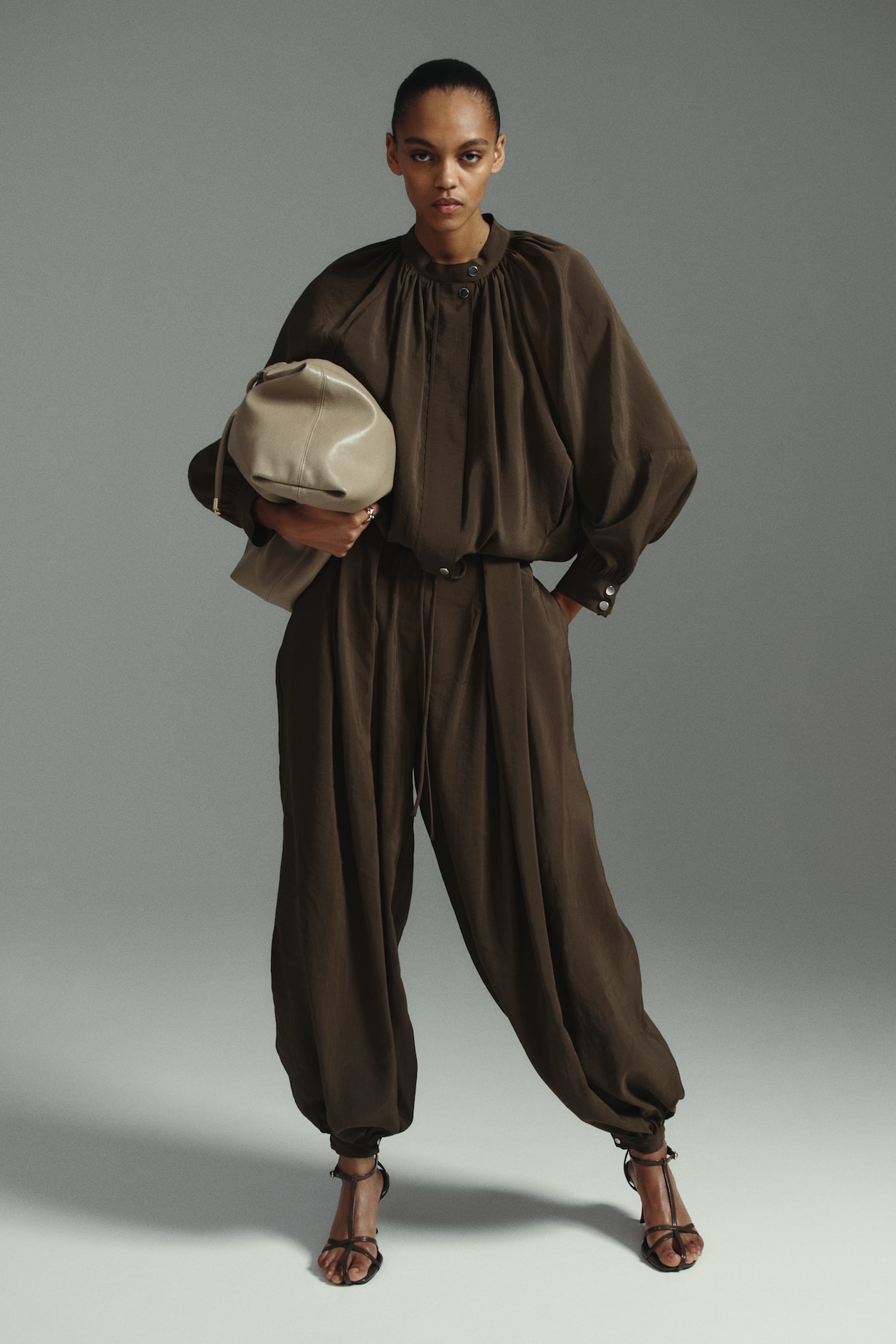 Balloon-Sleeved Modal Jacket - image 4