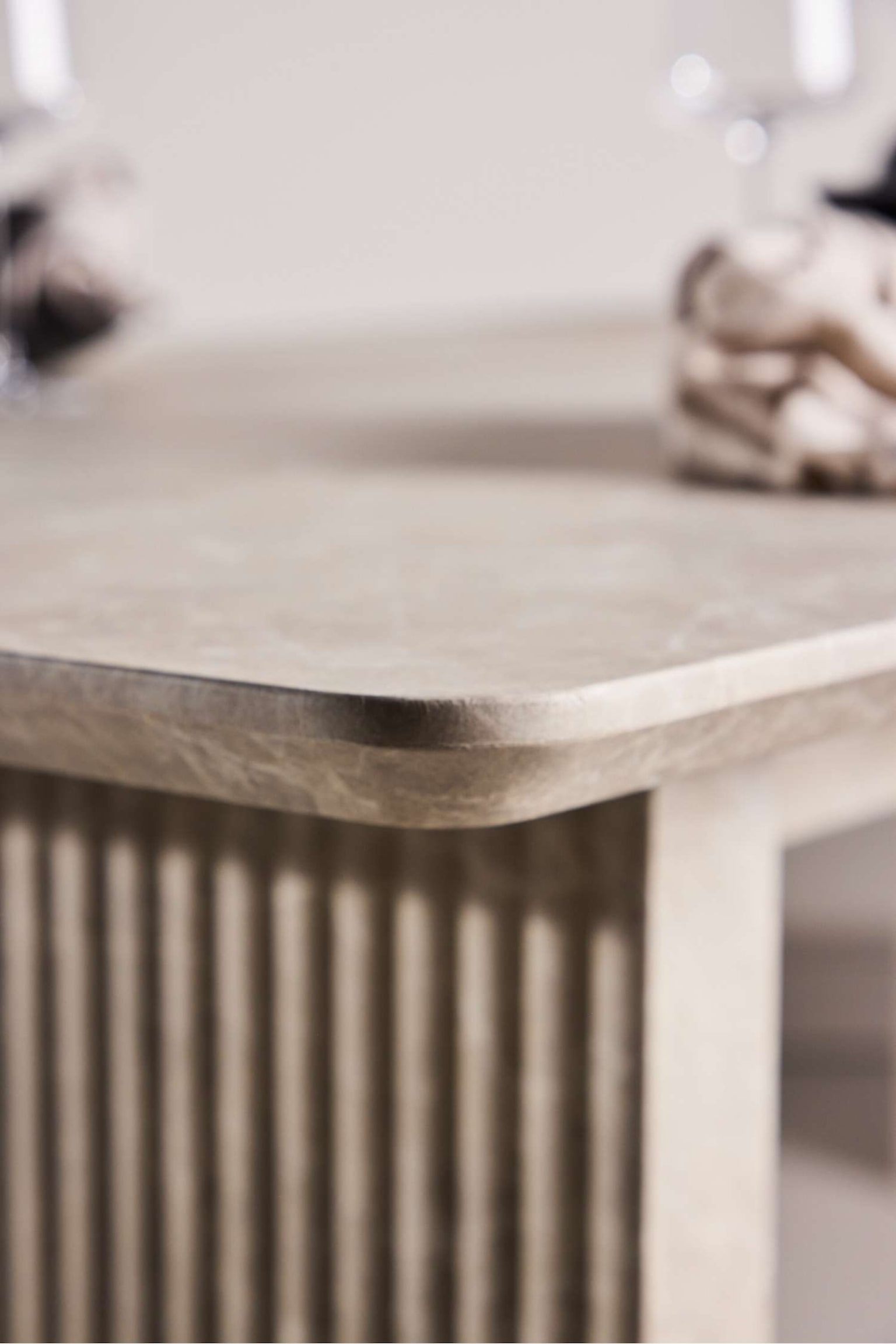 Vail Dining Table - Mdf, Beige - 5