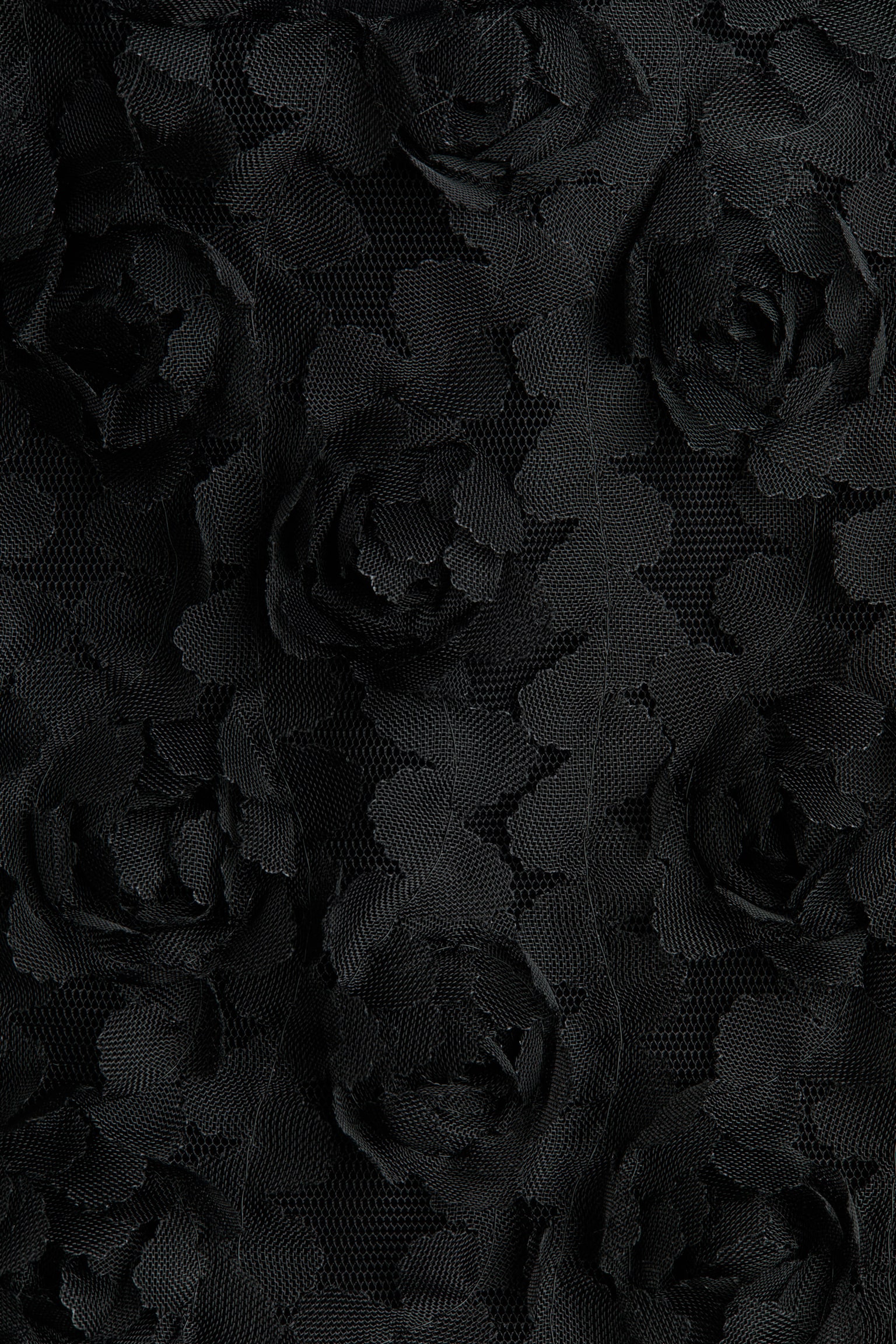 Appliquéd dress - Black - 2