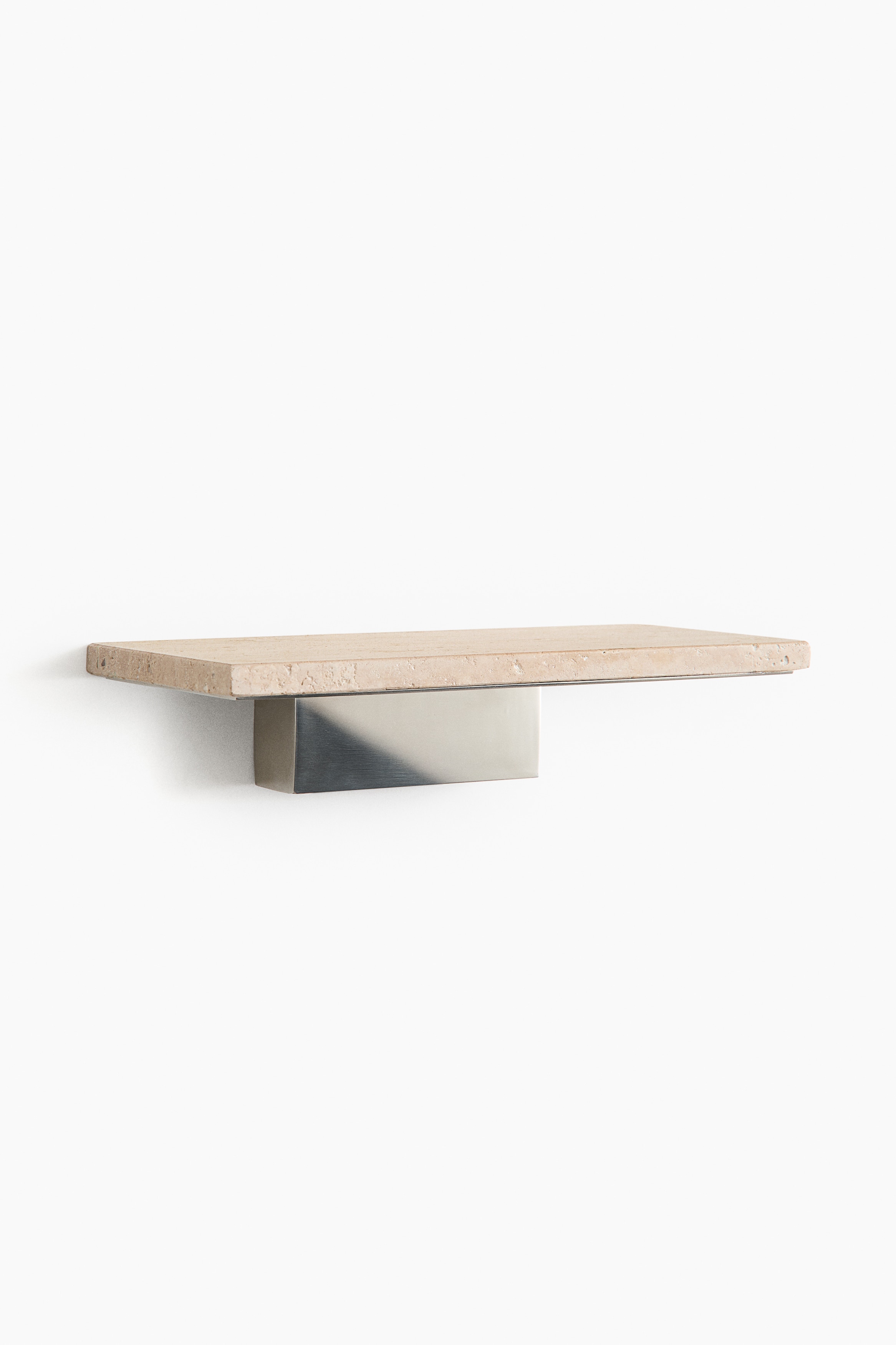 Travertine wall shelf