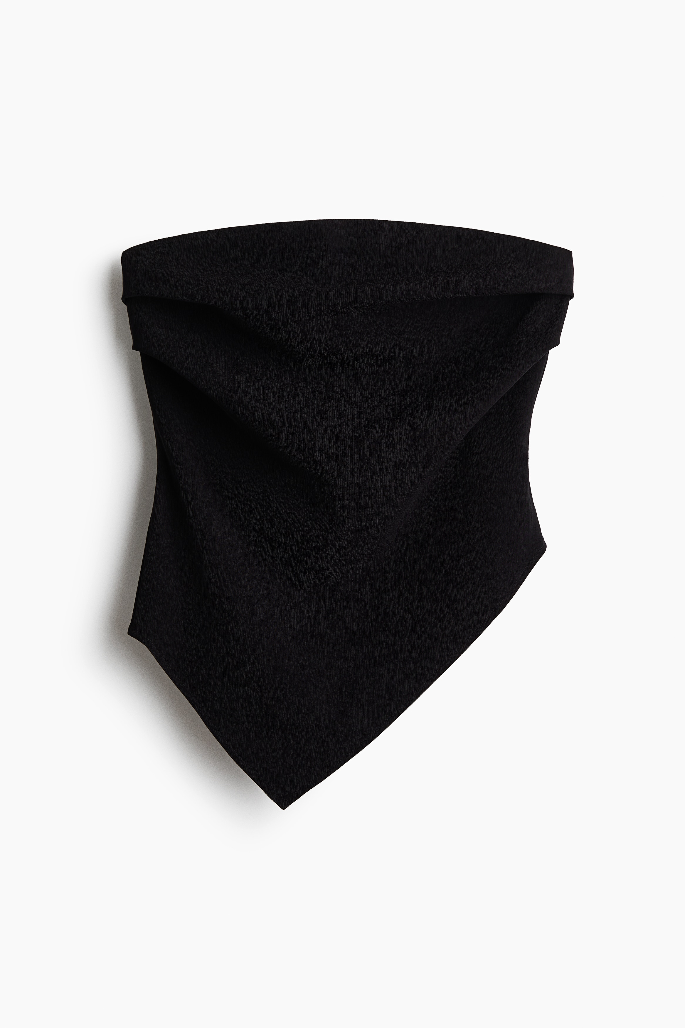 Asymmetric Tube Top - Black/Cream/Red