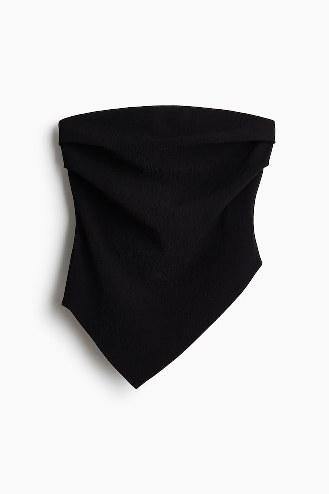 Top de tubo asimétrico - Negro/Crema/Rojo - 1