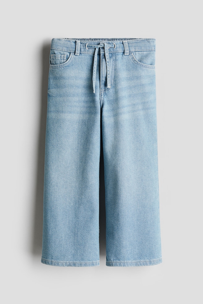 Džíny Wide Leg - Světlý denim blue/Tlumený denim blue - 1
