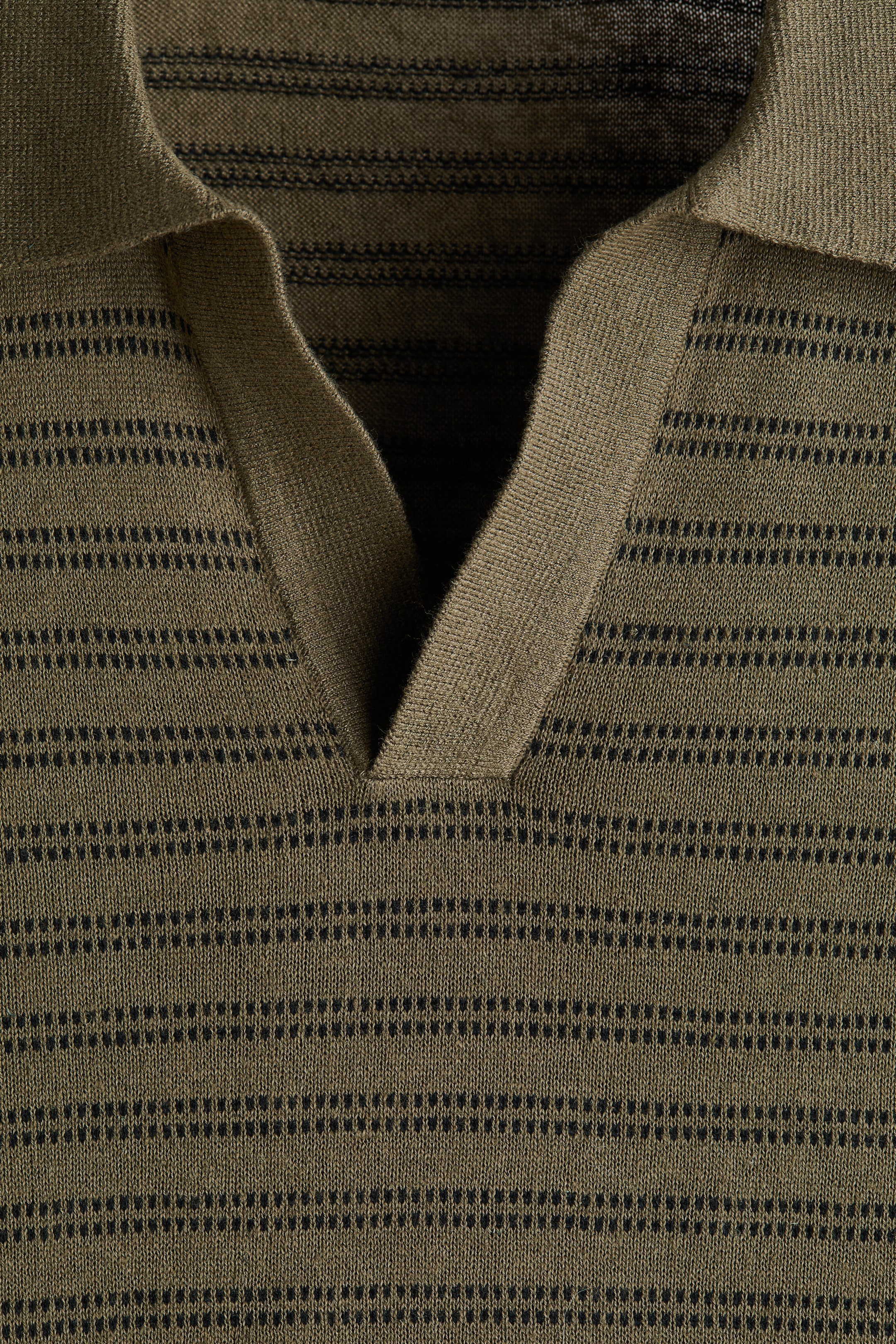 Regular-Fit Linen-Blend Polo Shirt