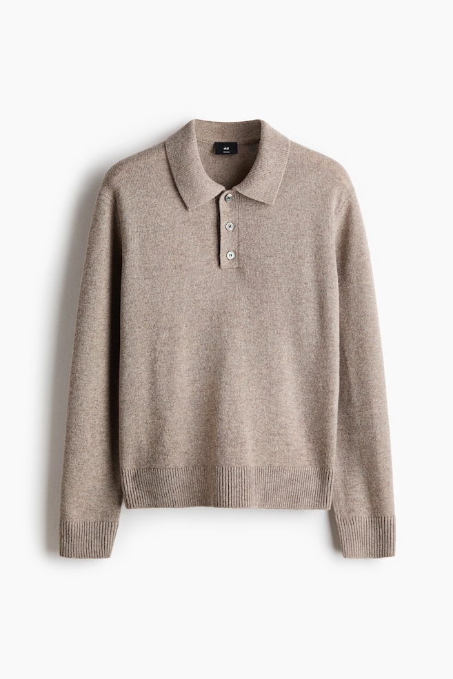 Polo de punto Regular Fit - Beige/Verde azulado empolvado/Azul marino - 1