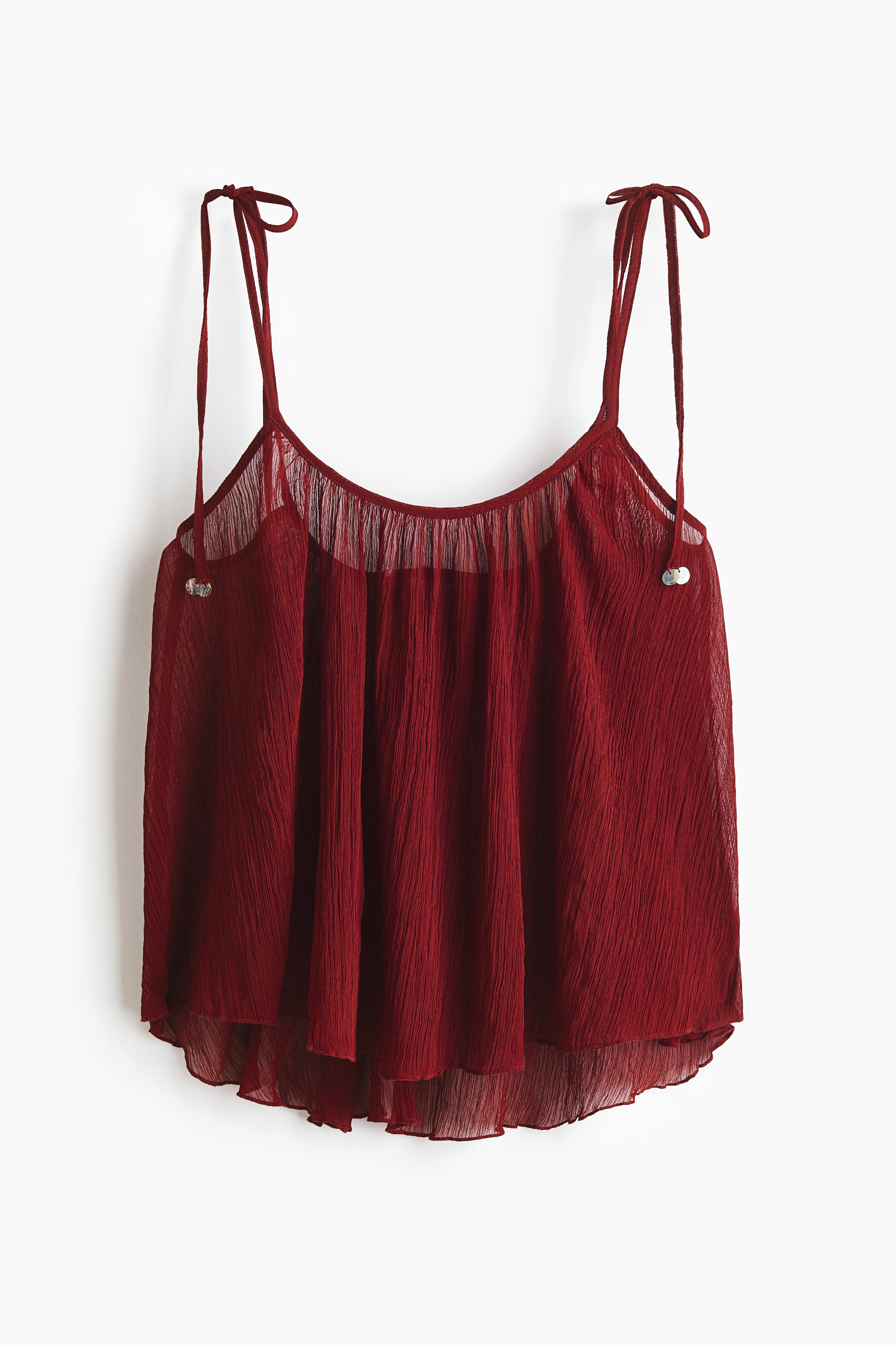 Crinkled Tie-Strap Beach Top from H&M - $29.99